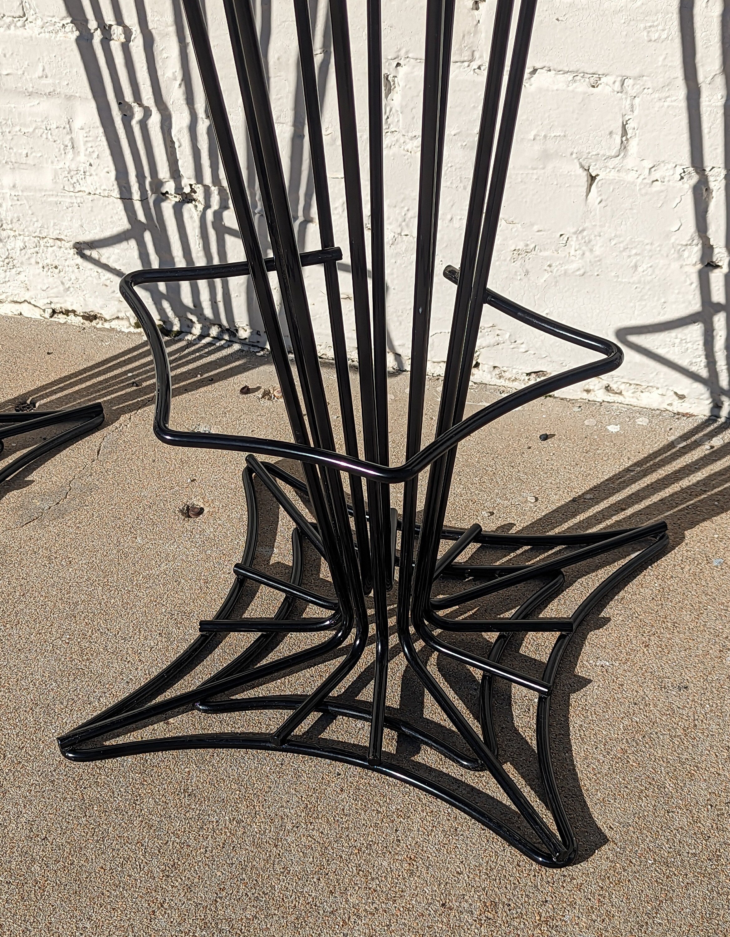 Mid Century Modern Joal Flex Iron Barstools