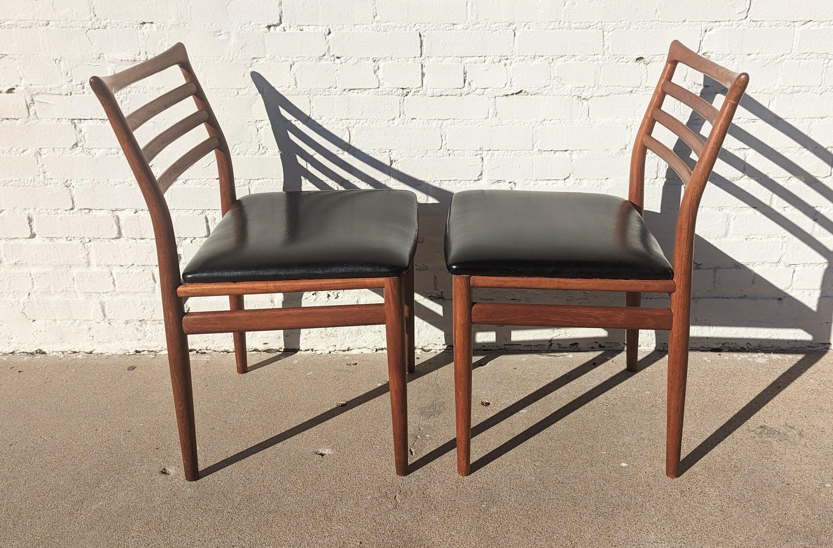 Mid Century Danish Modern Erling Torvits Dining Chairs