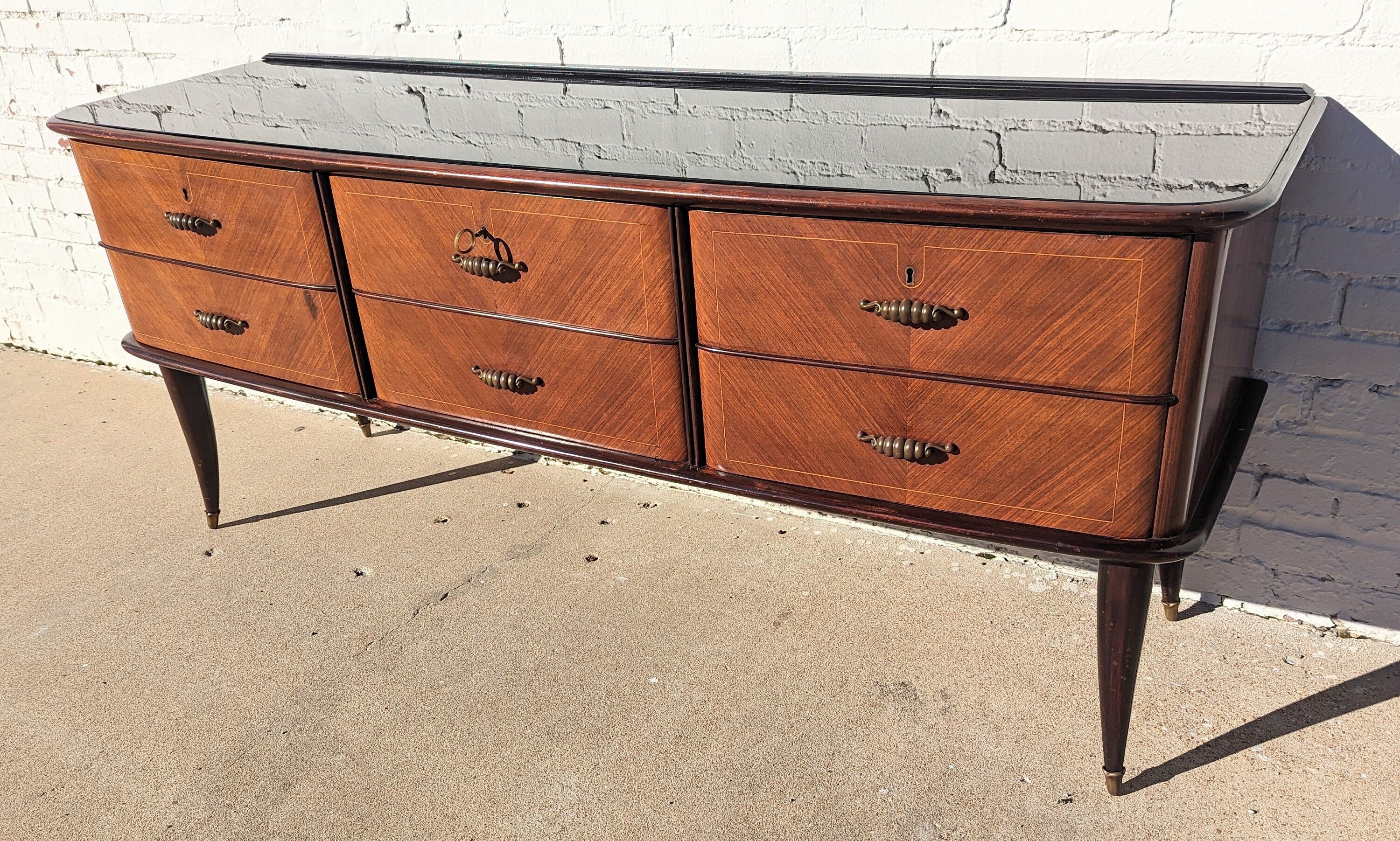 Mid Century Italian Modern Dresser Style of Paolo Buffa