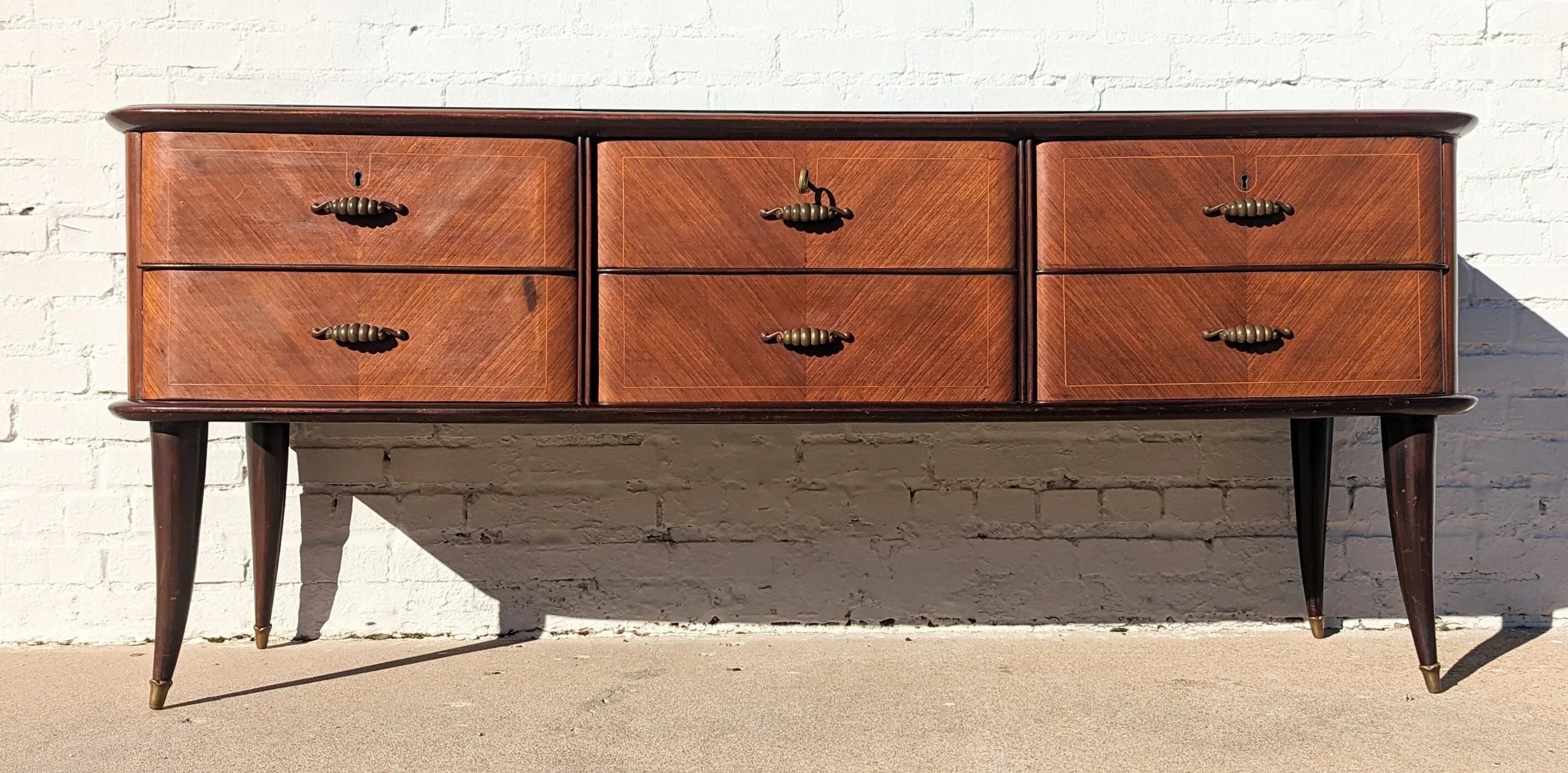 Mid Century Italian Modern Dresser Style of Paolo Buffa