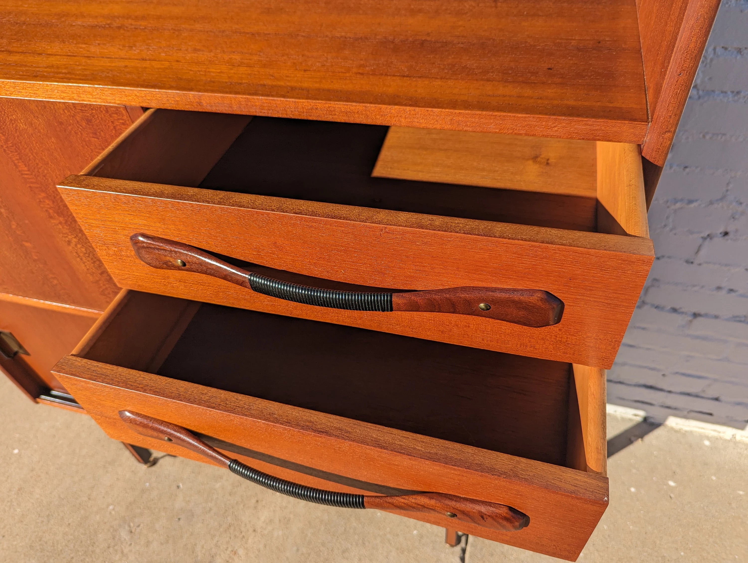 Mid Century Italian Modern Teak Dresser