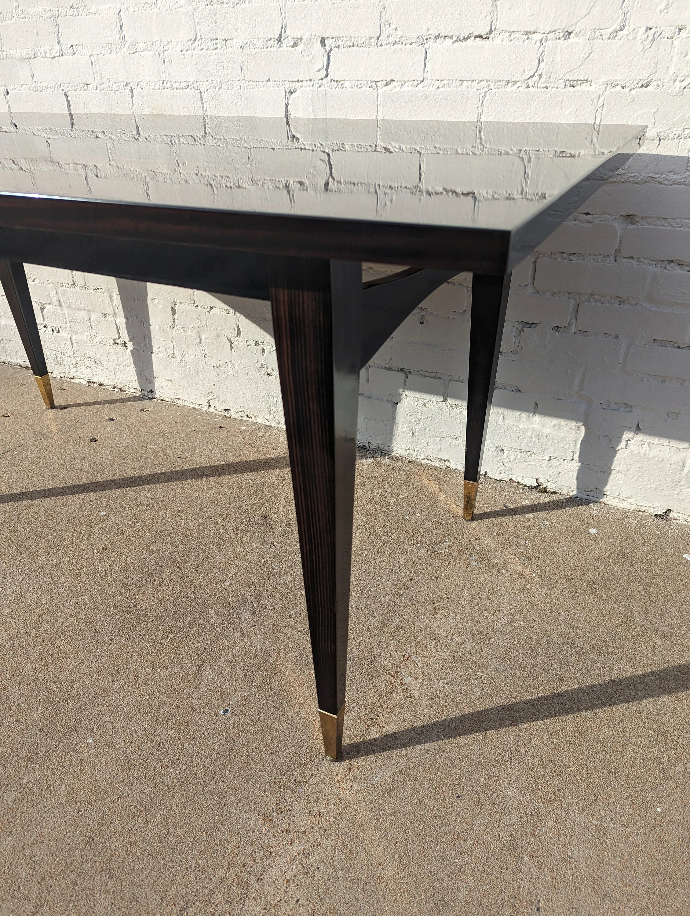 Mid Century French Modern Lacquered Dining Table