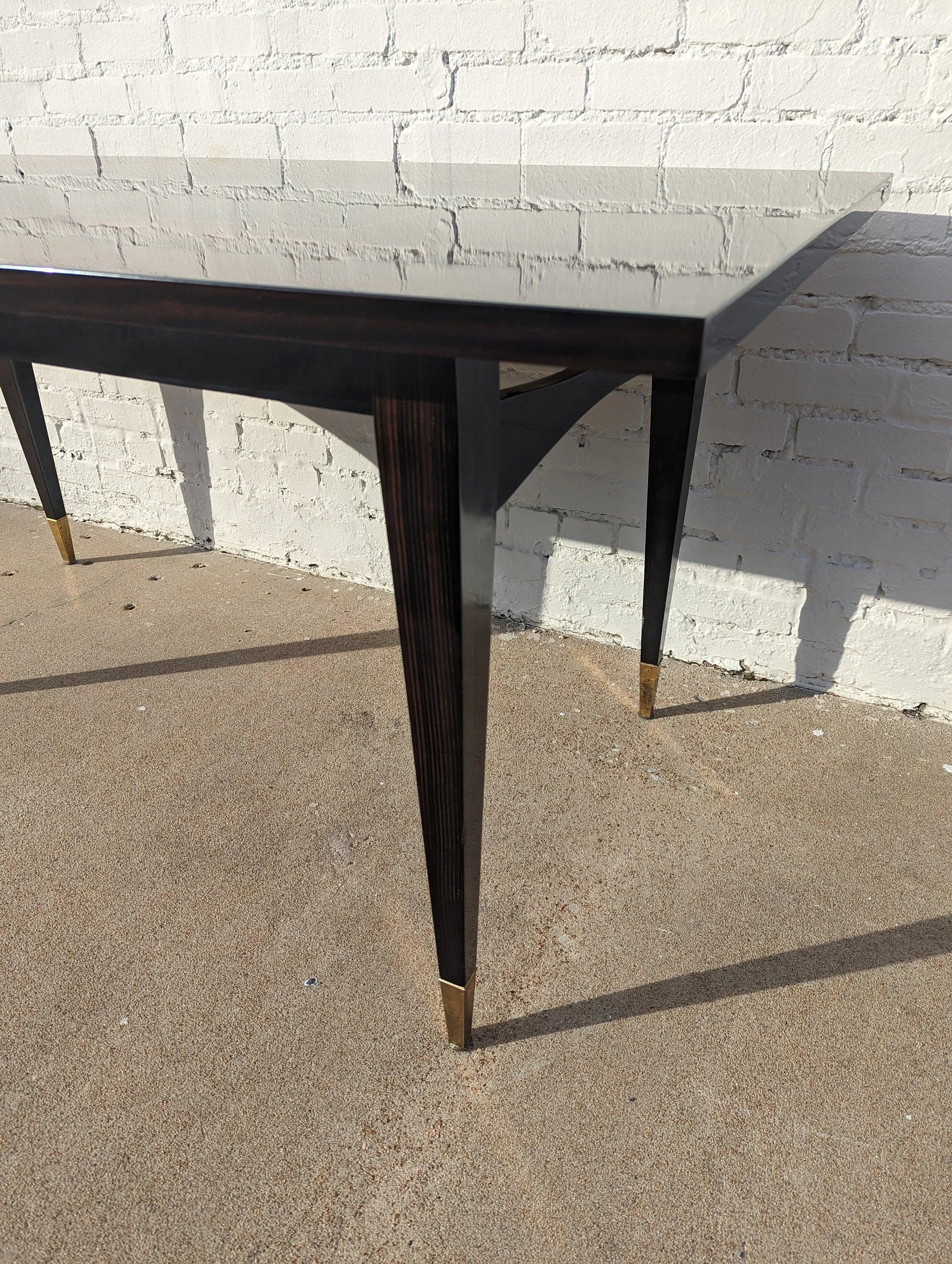 Mid Century French Modern Lacquered Dining Table