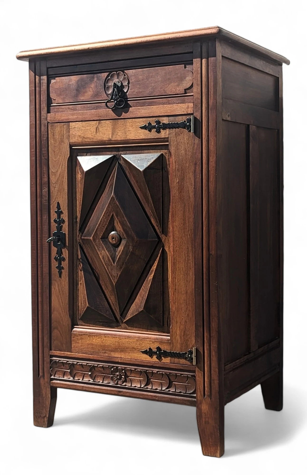 French Carved Oak Preserves Cabinet