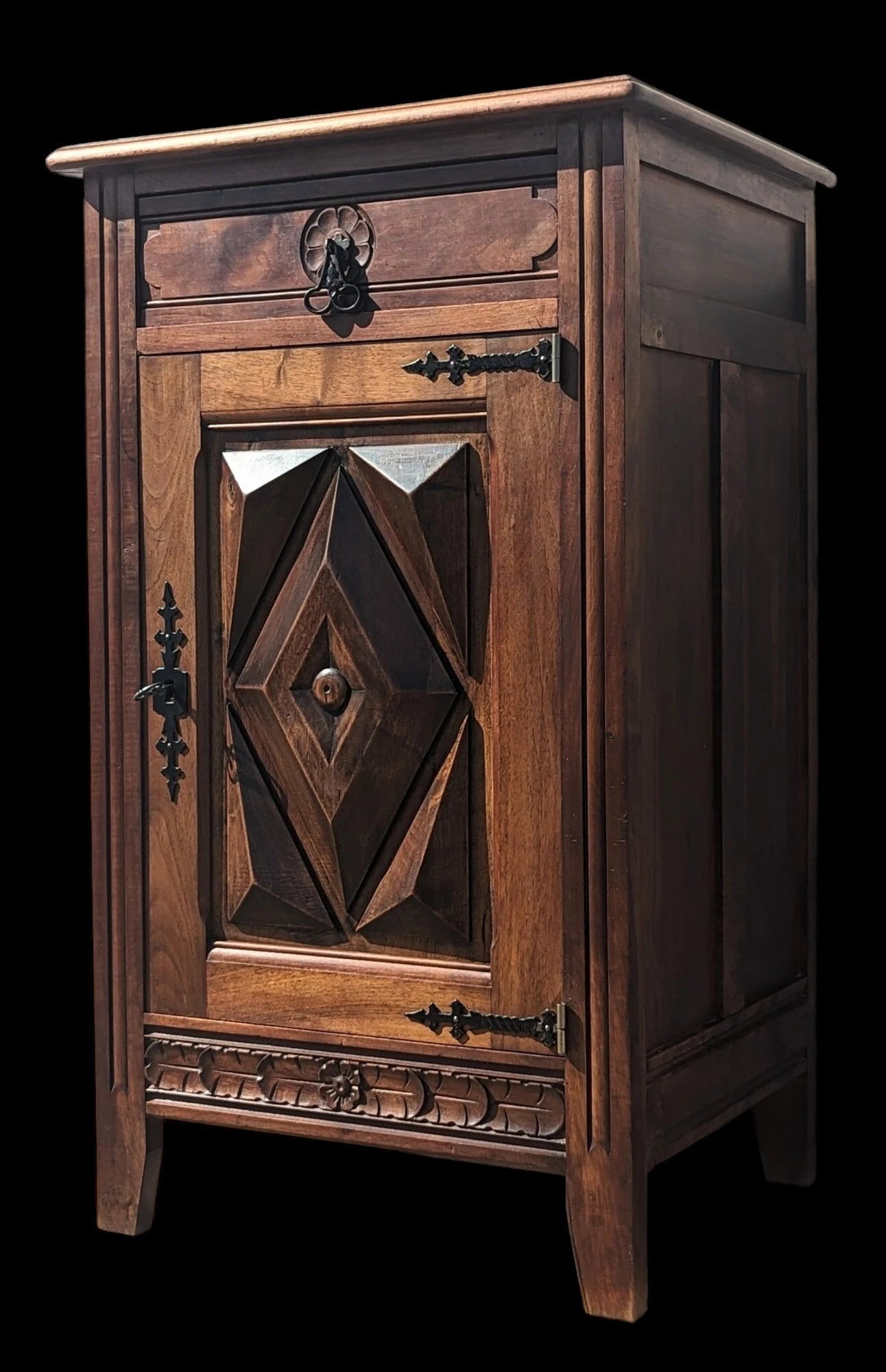 French Carved Oak Preserves Cabinet