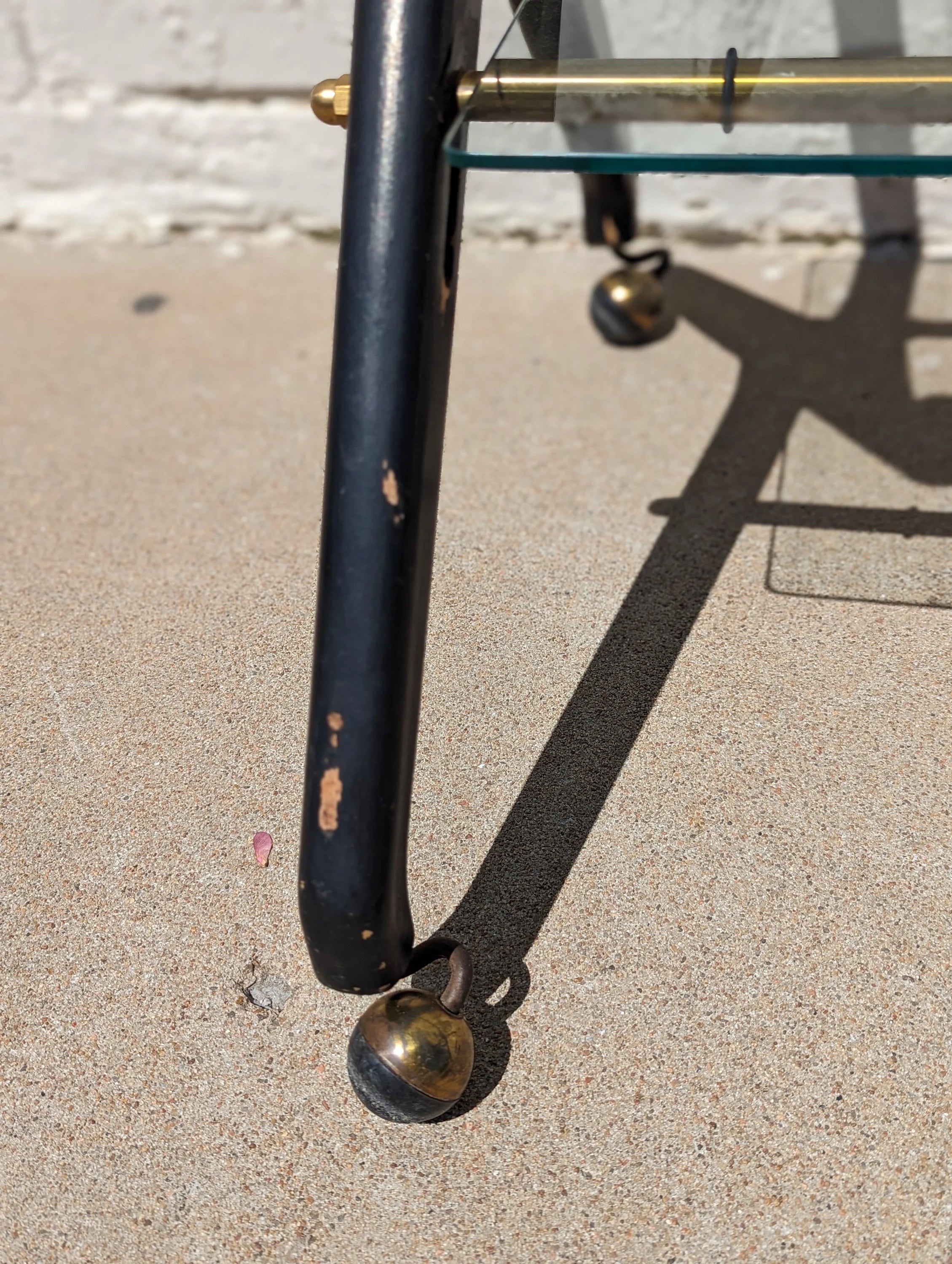 Mid Century French Modern Rolling Barcart