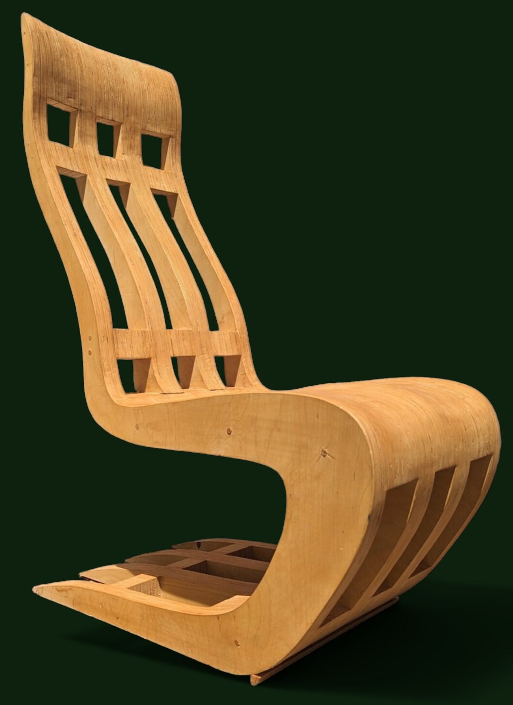 Mid Century Modern Style Custom Built Bentwood Chair
