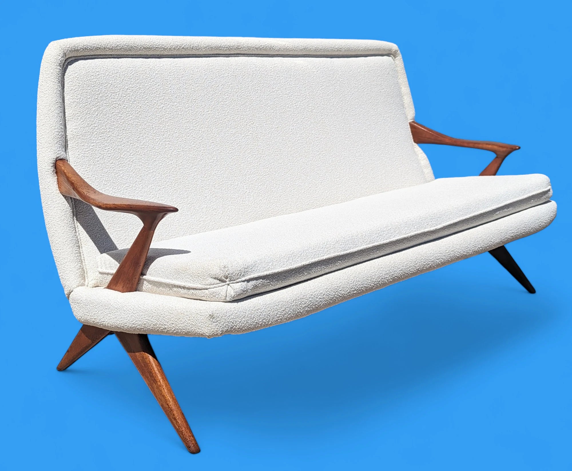 Mid-Century Danish Modern Scoop Sofa