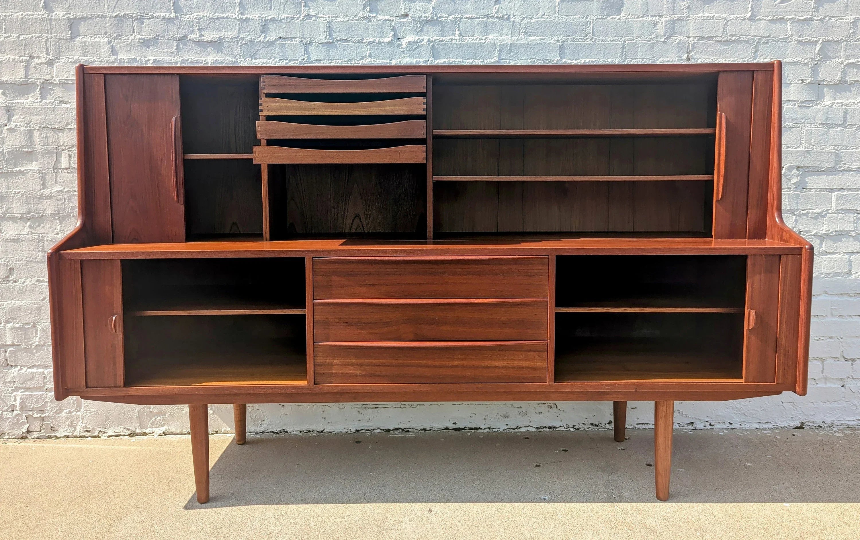 Mid Century Danish Modern Teak Cabinet by Kofod Larsen