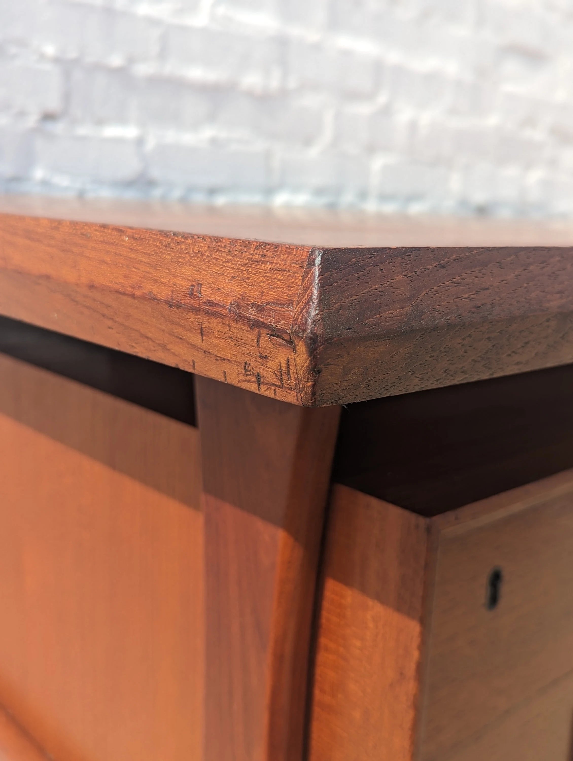 Mid Century Danish Modern Teak Desk