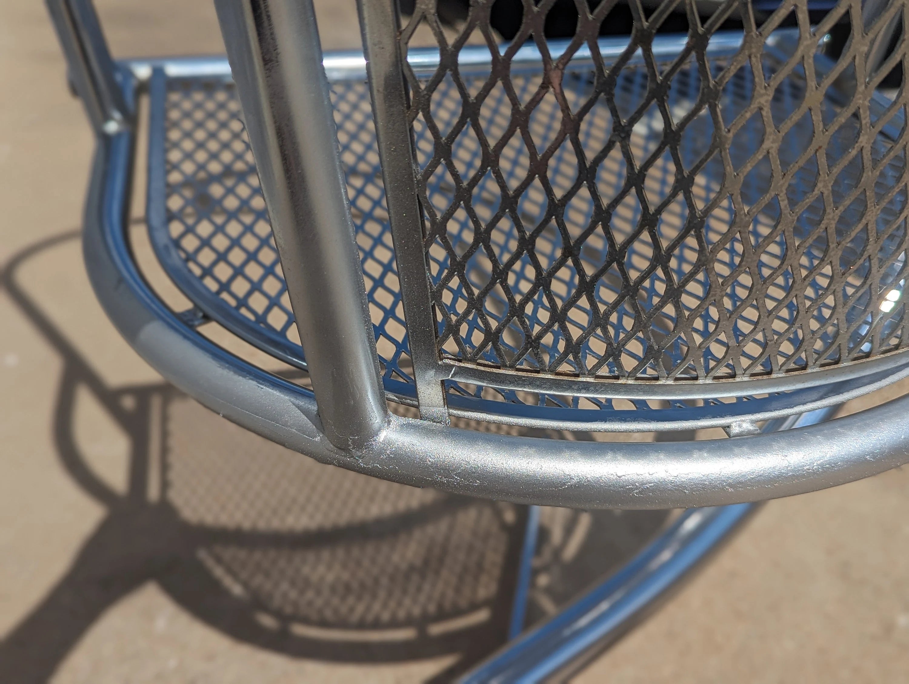 Post Modern Chrome Suspension Basket Chair