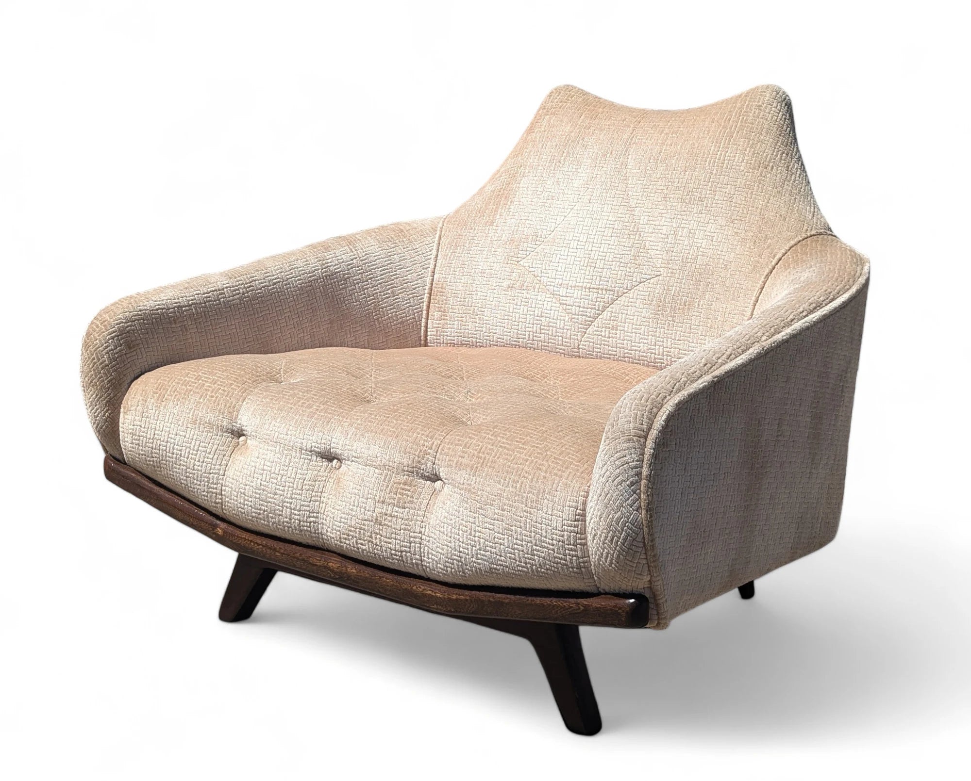 Mid Century Modern Adrian Pearsall Inspired Lounge and Ottoman