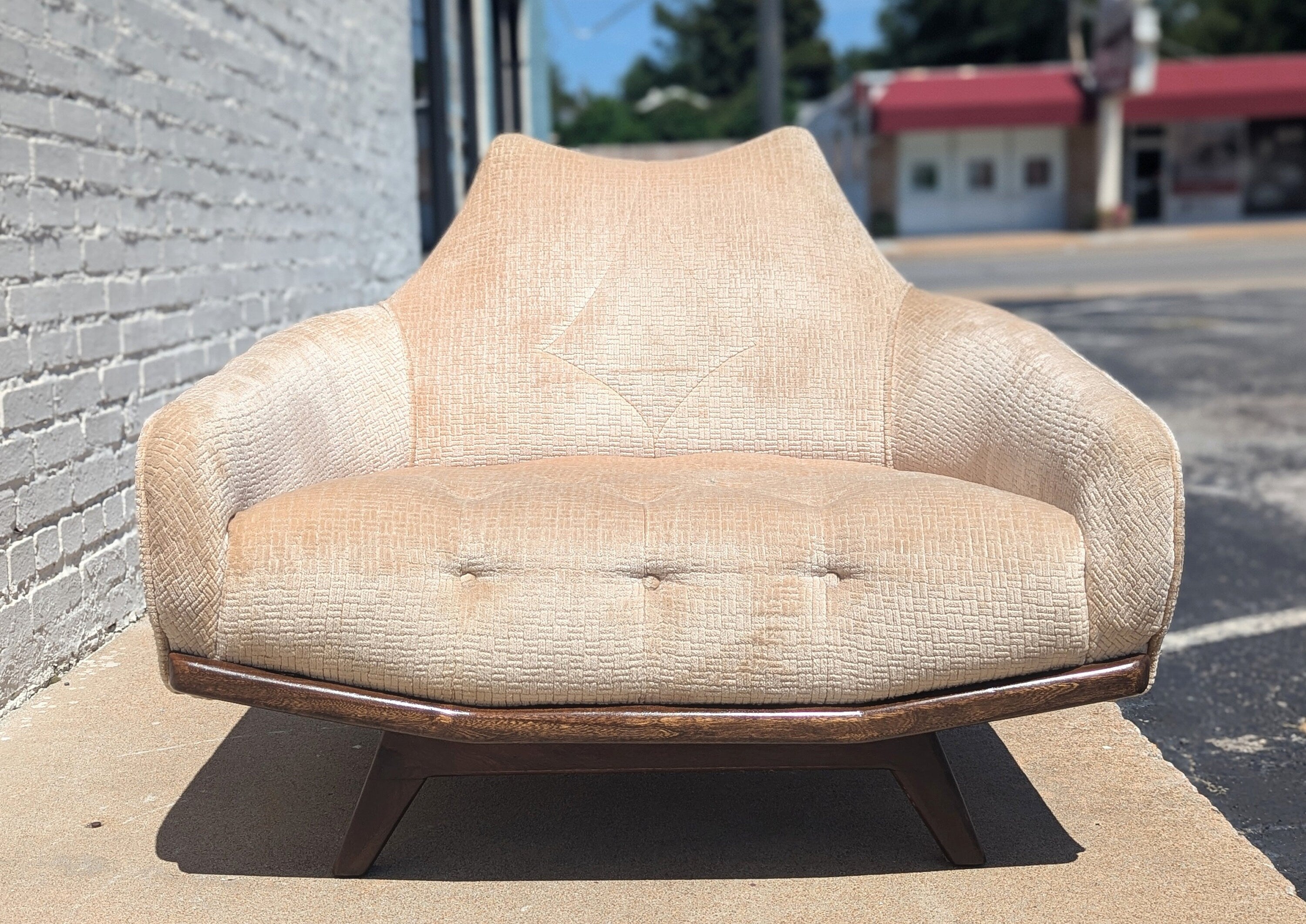 Mid Century Modern Adrian Pearsall Inspired Lounge and Ottoman