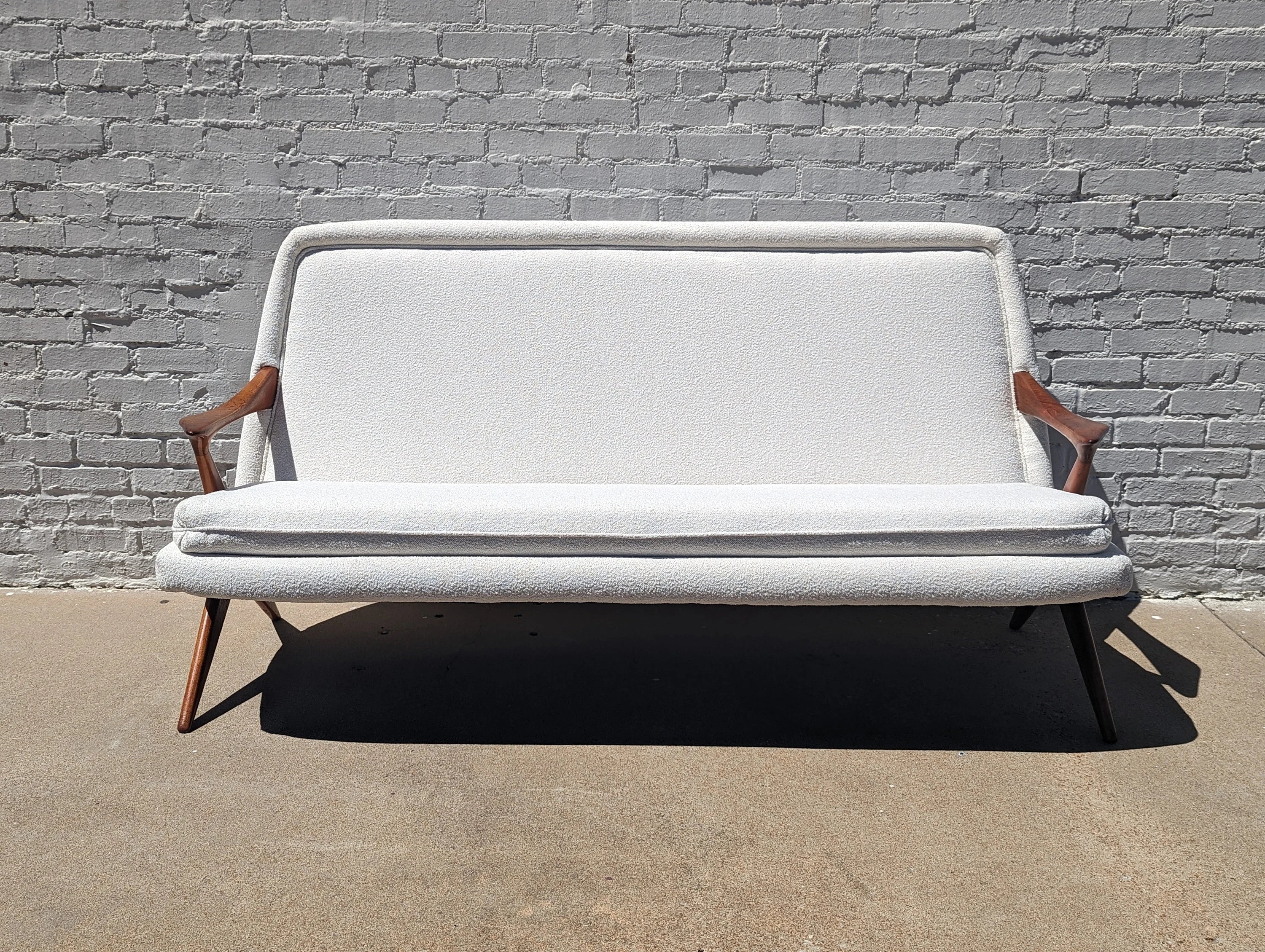 Mid-Century Danish Modern Scoop Sofa