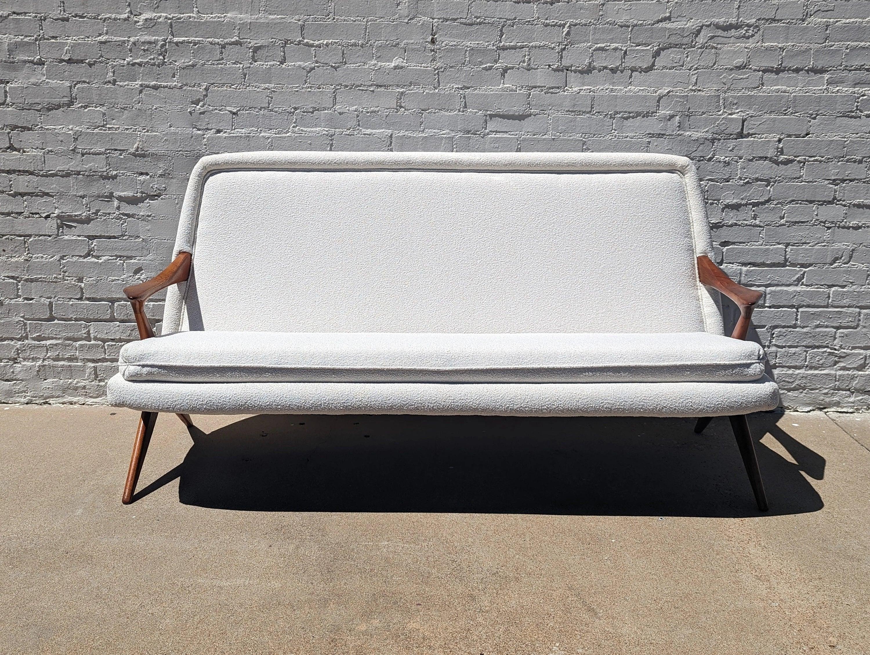 Mid-Century Danish Modern Scoop Sofa