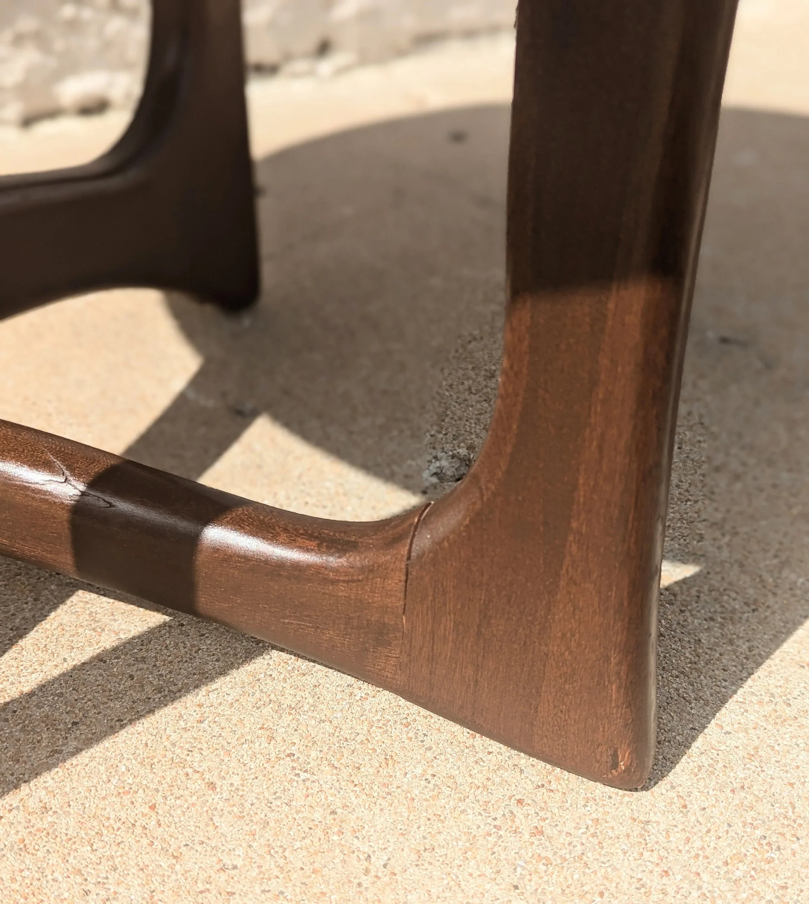 Mid Century Modern Walnut Jacks Side Tables in Manner of Adrian Pearsall