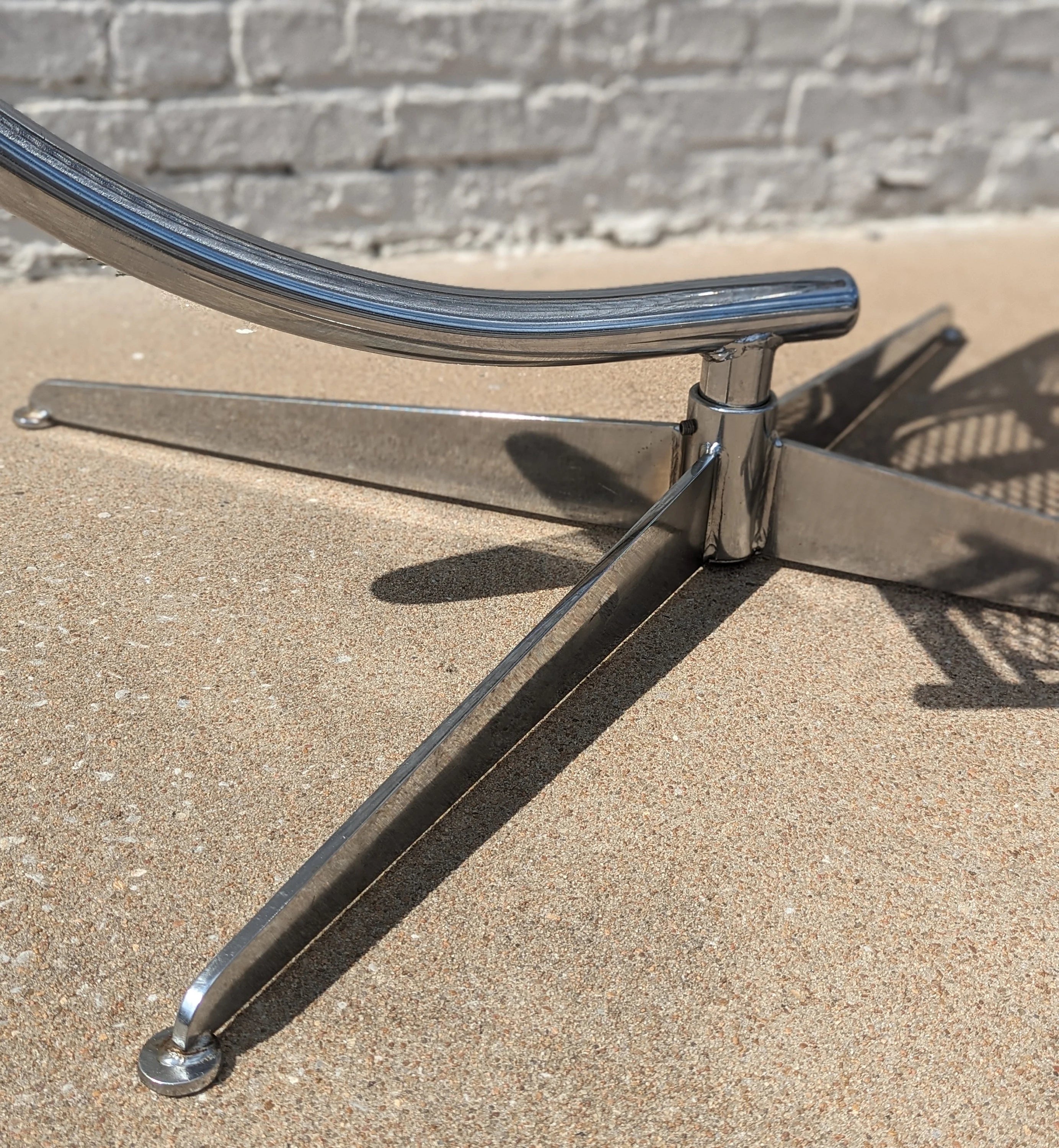 Post Modern Chrome Suspension Basket Chair