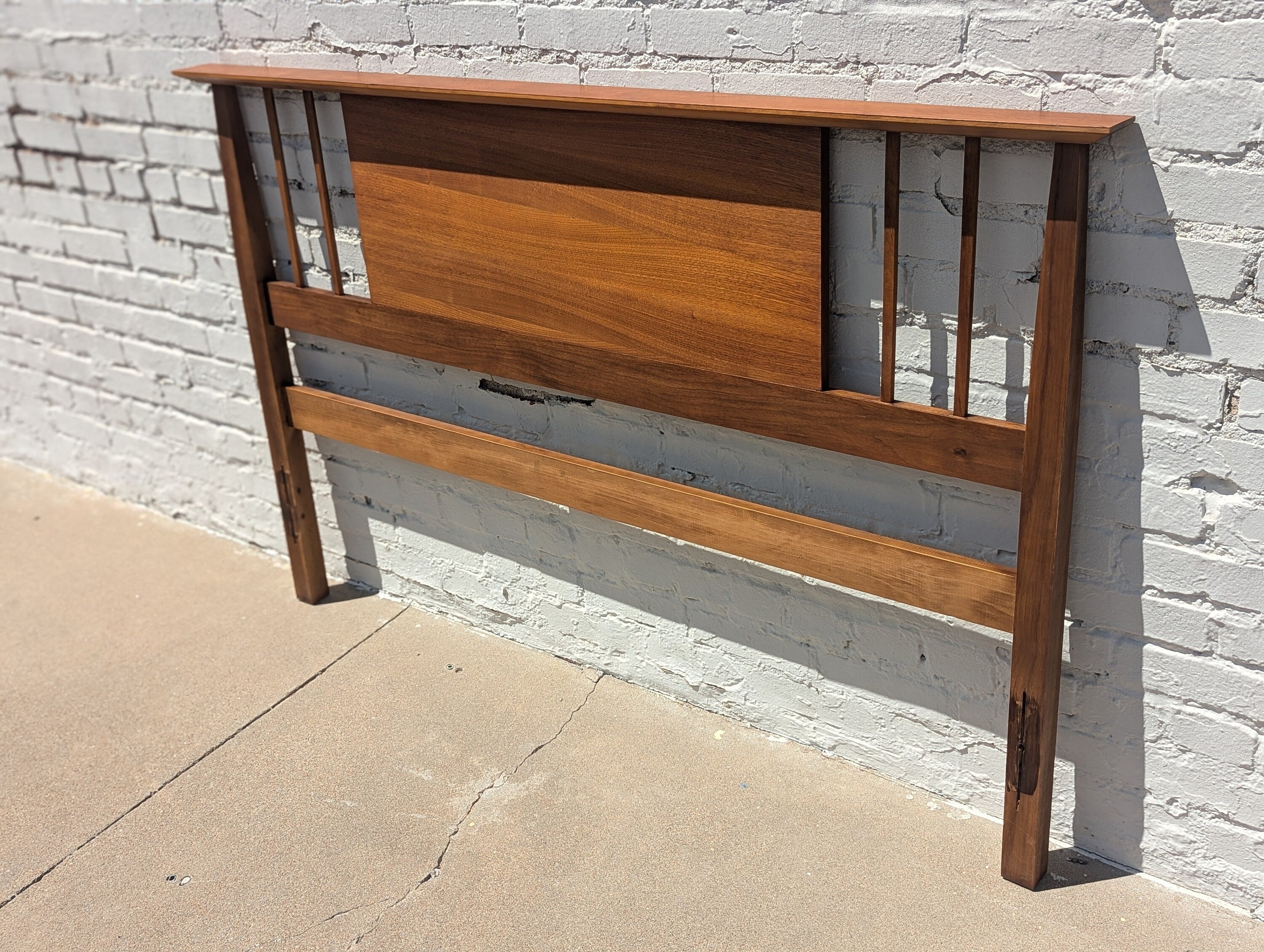 Mid Century Modern Real McCoy Walnut Headboard