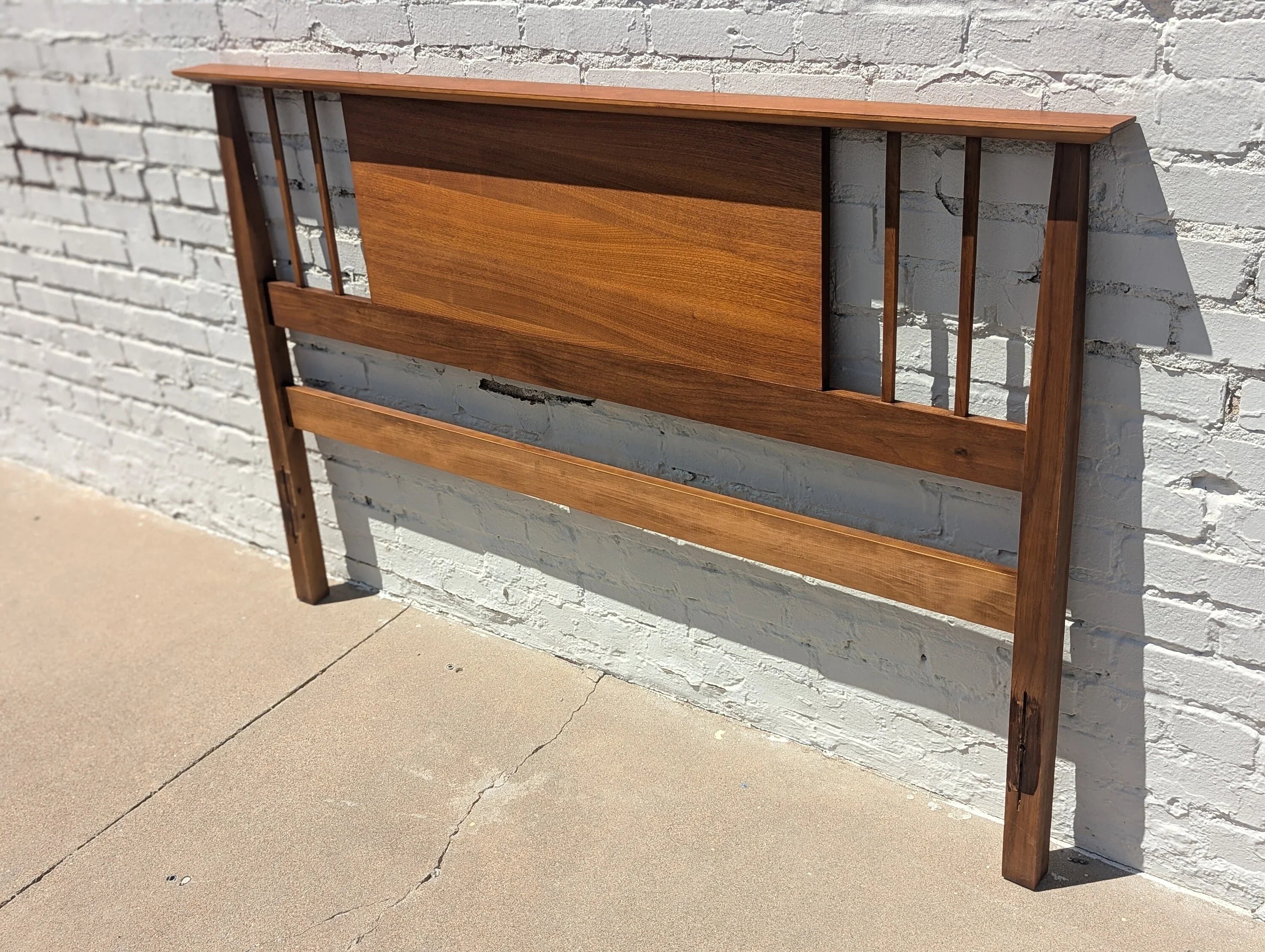 Mid Century Modern Real McCoy Walnut Headboard