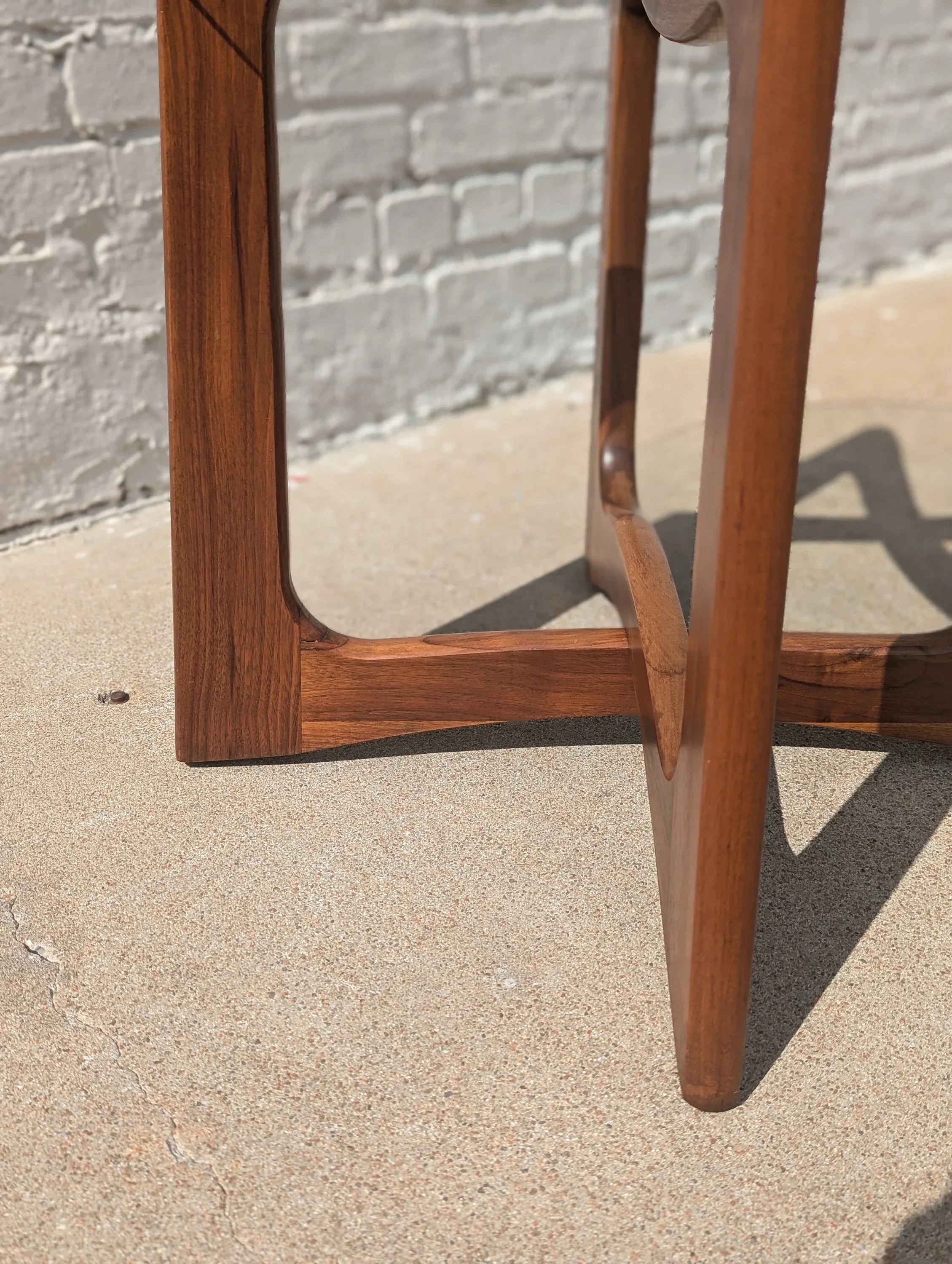Mid Century Modern Adrian Pearsall Inspired Walnut Side Table