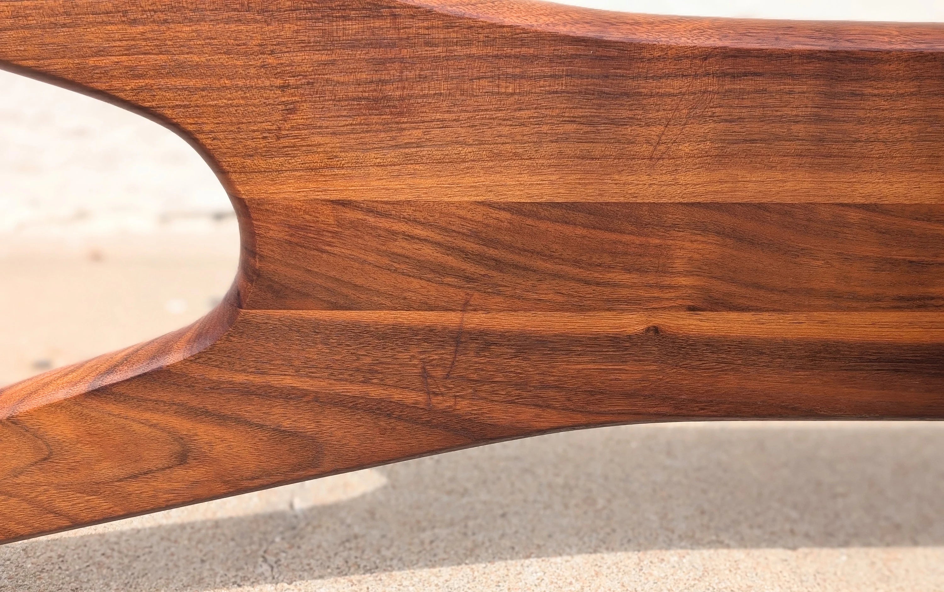 Mid Century Modern Adrian Pearsall Inspired Glass top Coffee Table