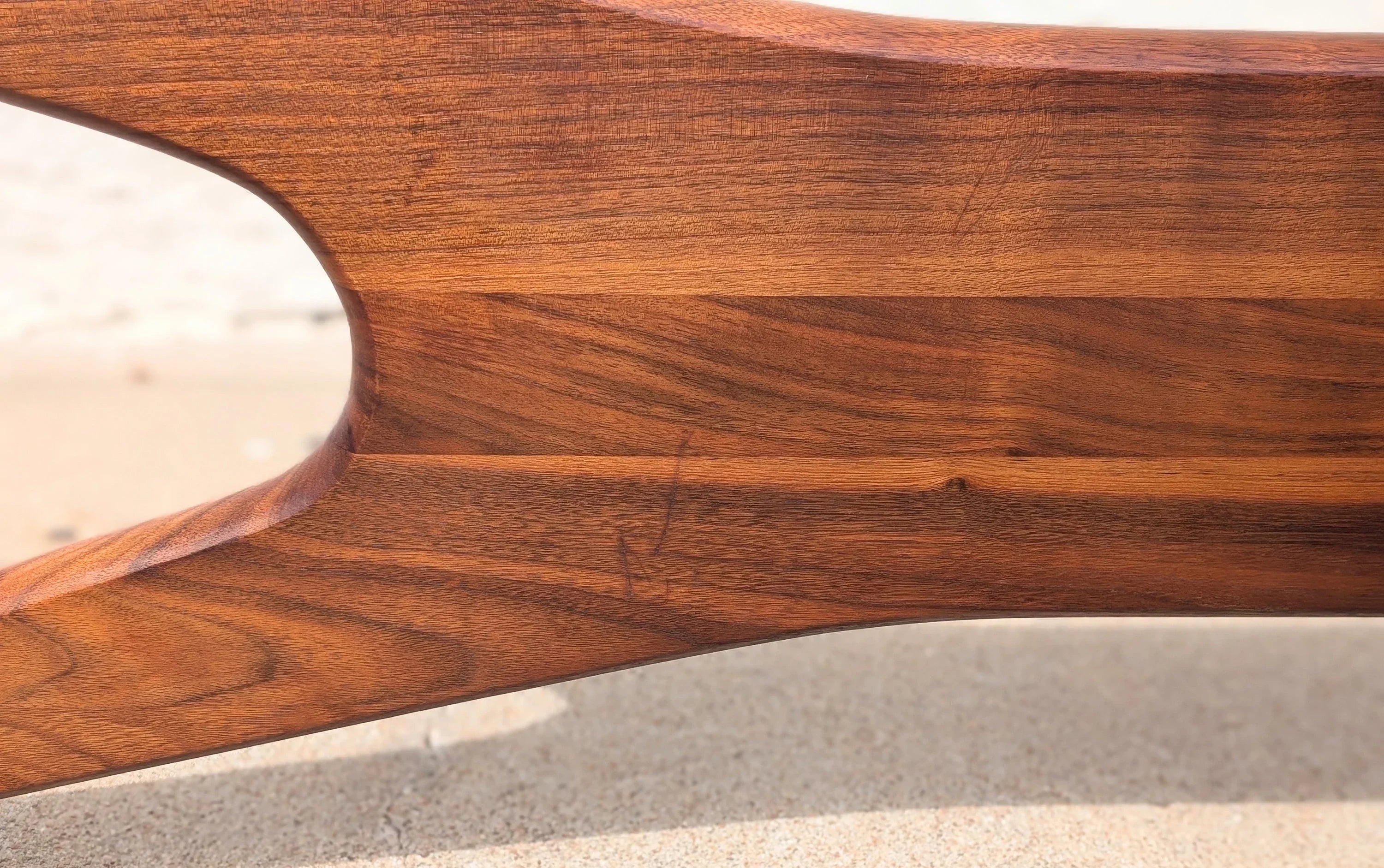 Mid Century Modern Adrian Pearsall Inspired Glass top Coffee Table