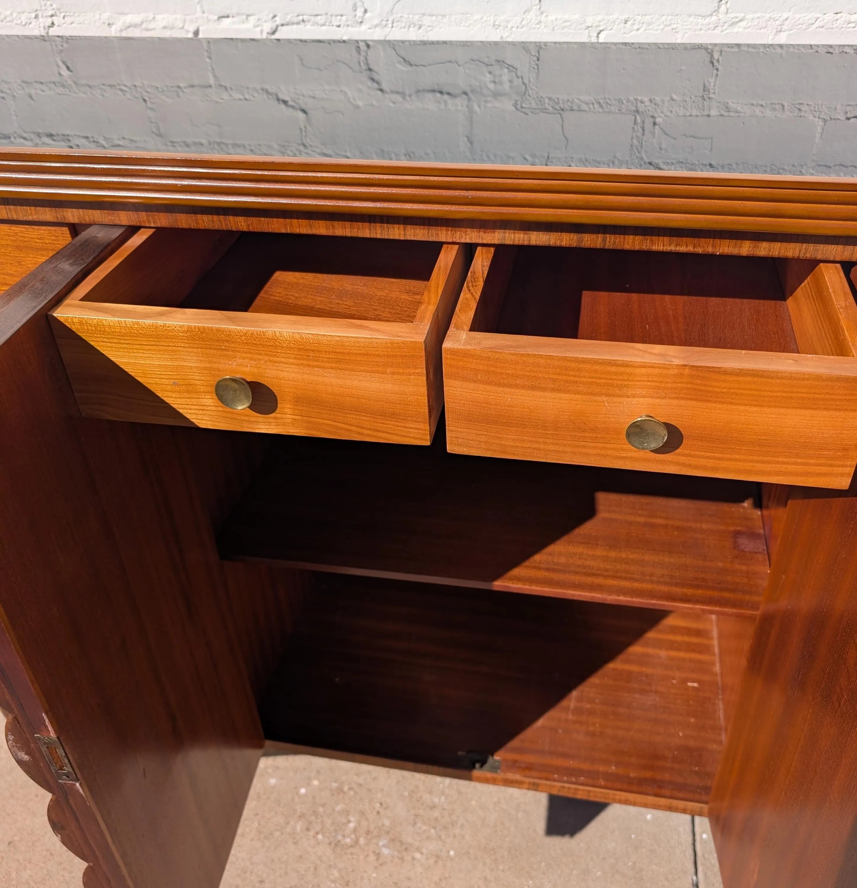 Mid Century Italian Modern Sculptural Dry Bar Attributed Vittorio Dassi
