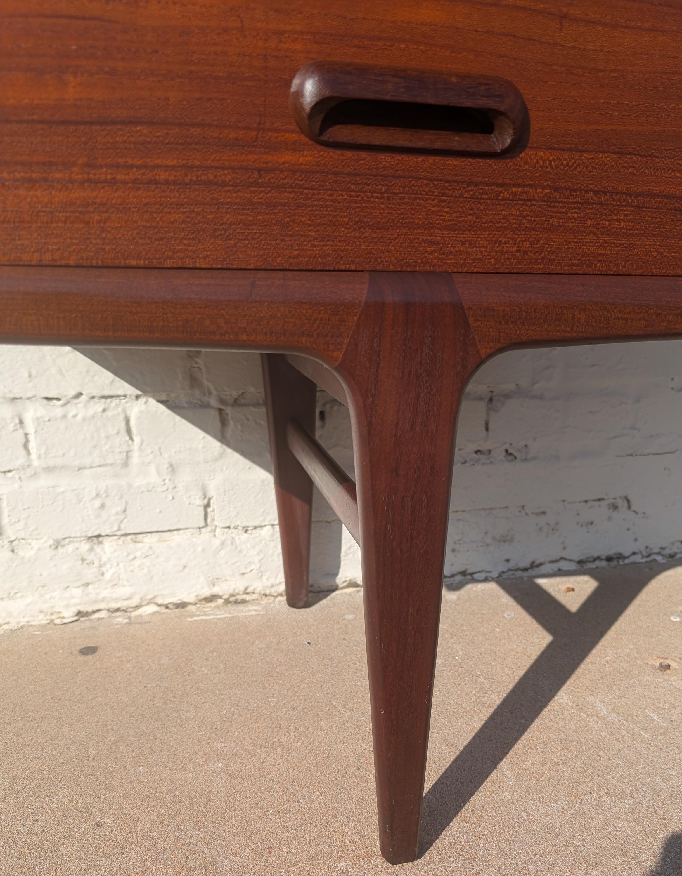 Mid Century English Modern Teak Vanity by Younger Co.