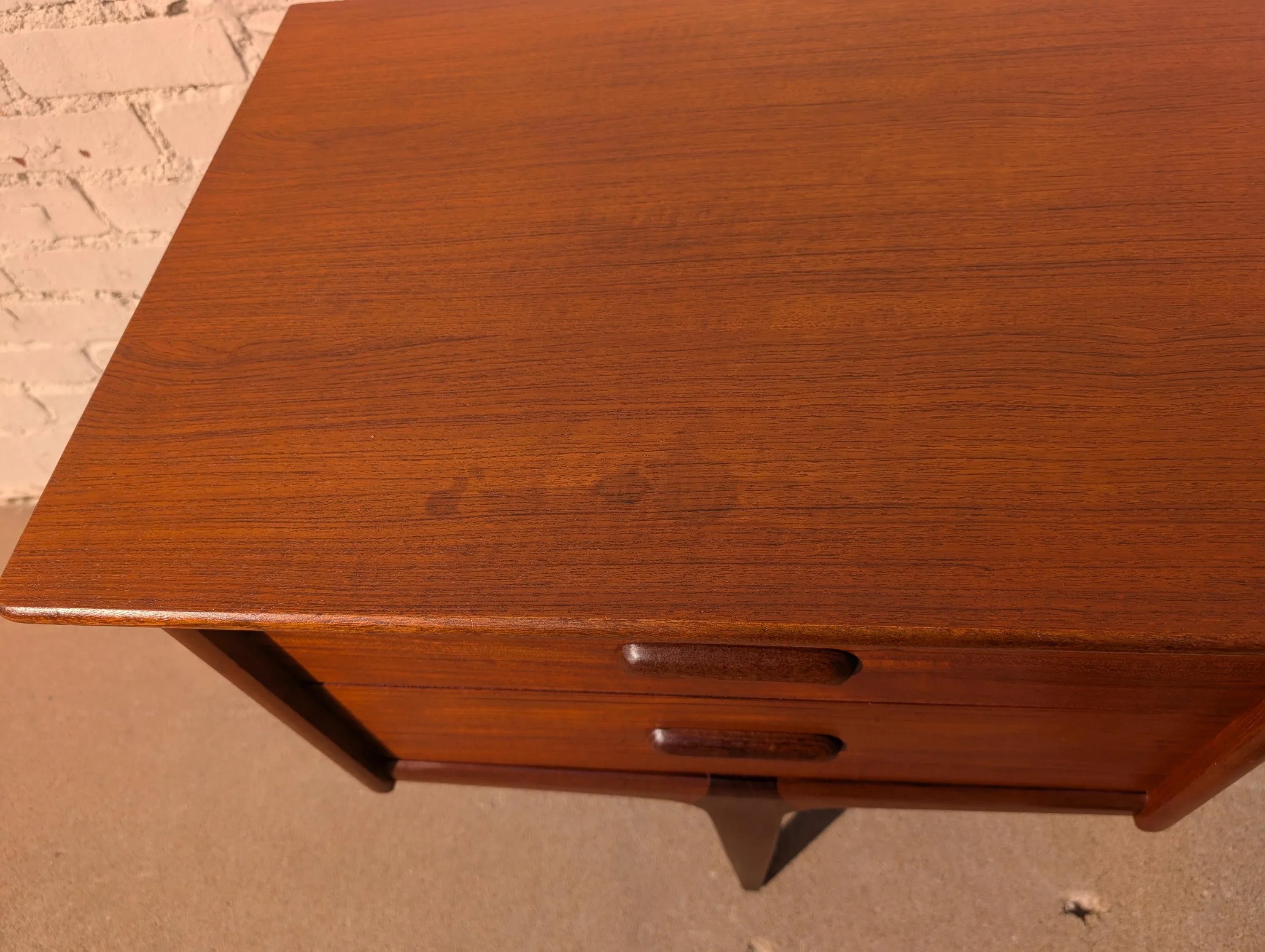 Mid Century English Modern Teak Vanity by Younger Co.