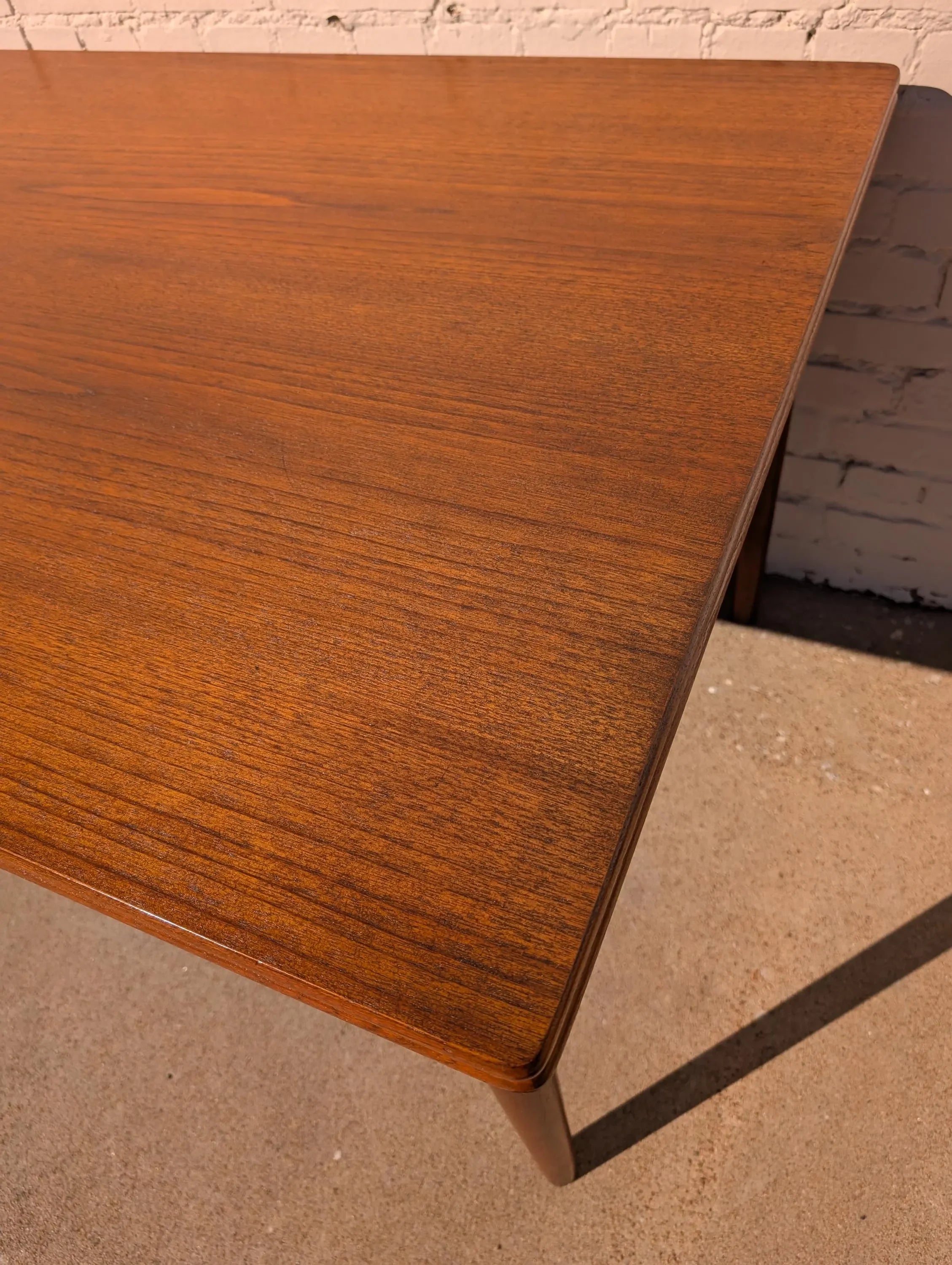 Mid Century Danish Modern Hans Wegner Teak Extendable Dining Table