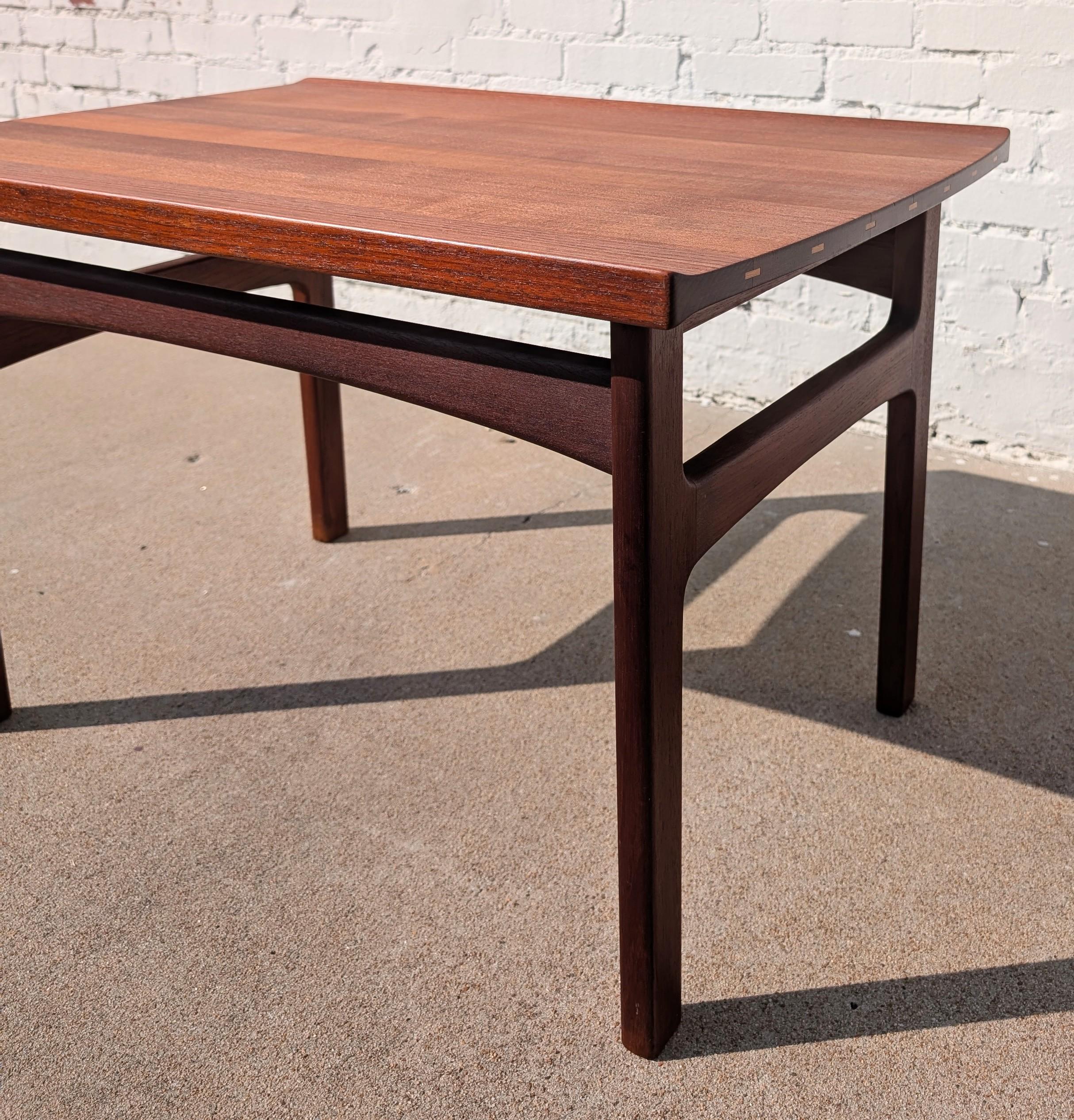 Mid Century Danish Modern Illums Bolighus Teak Side Table