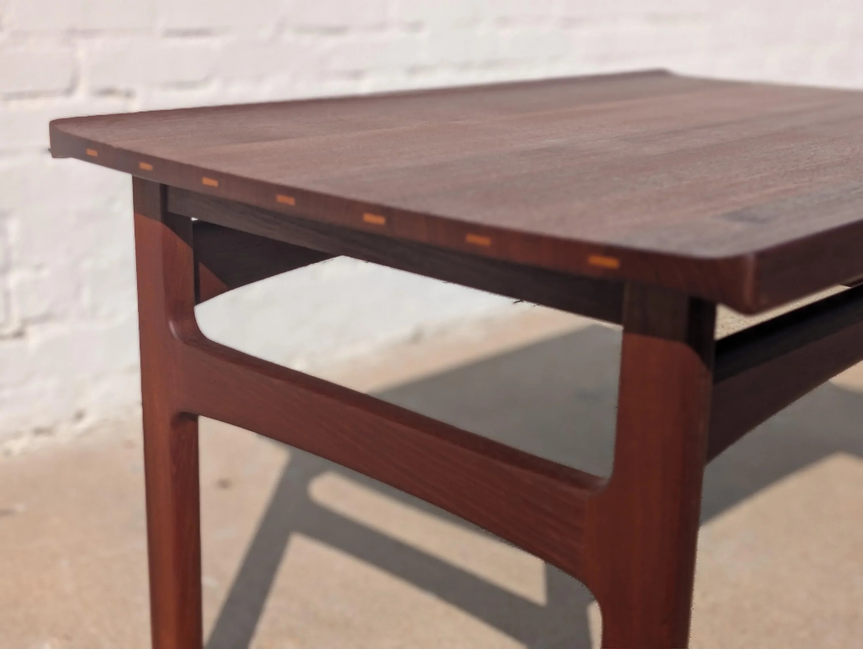 Mid Century Danish Modern Illums Bolighus Teak Side Table