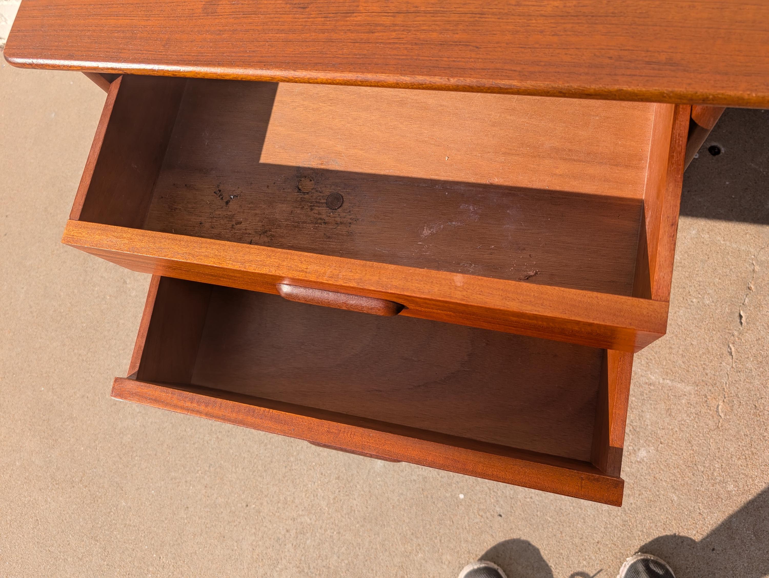 Mid Century English Modern Teak Vanity by Younger Co.