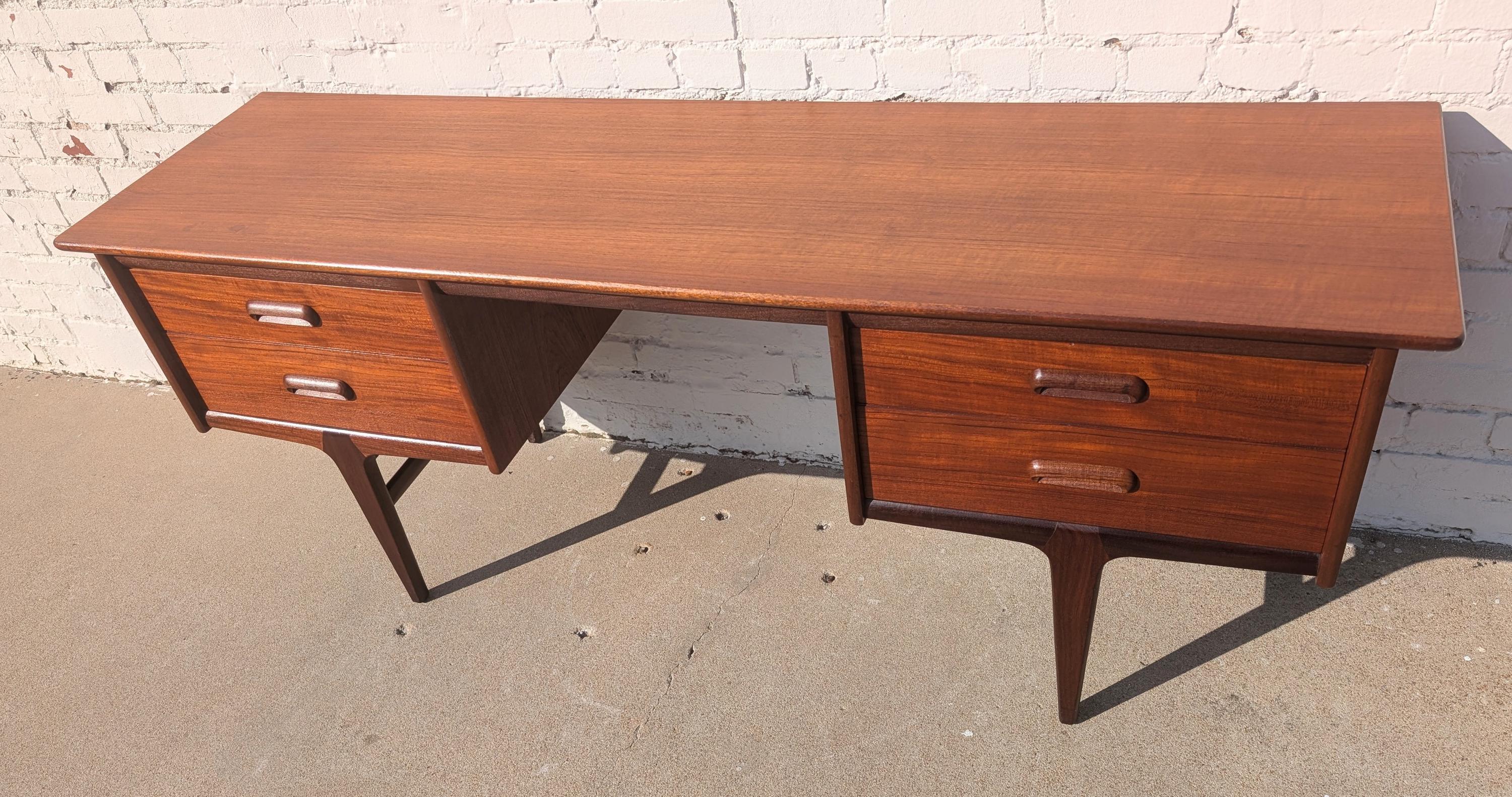 Mid Century English Modern Teak Vanity by Younger Co.