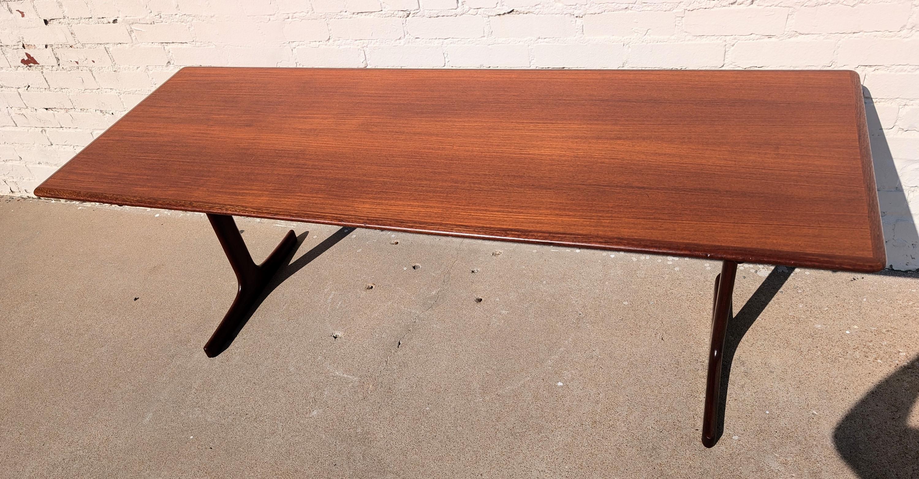 Mid Century Danish Modern Illums Bolighus Teak Coffee Table