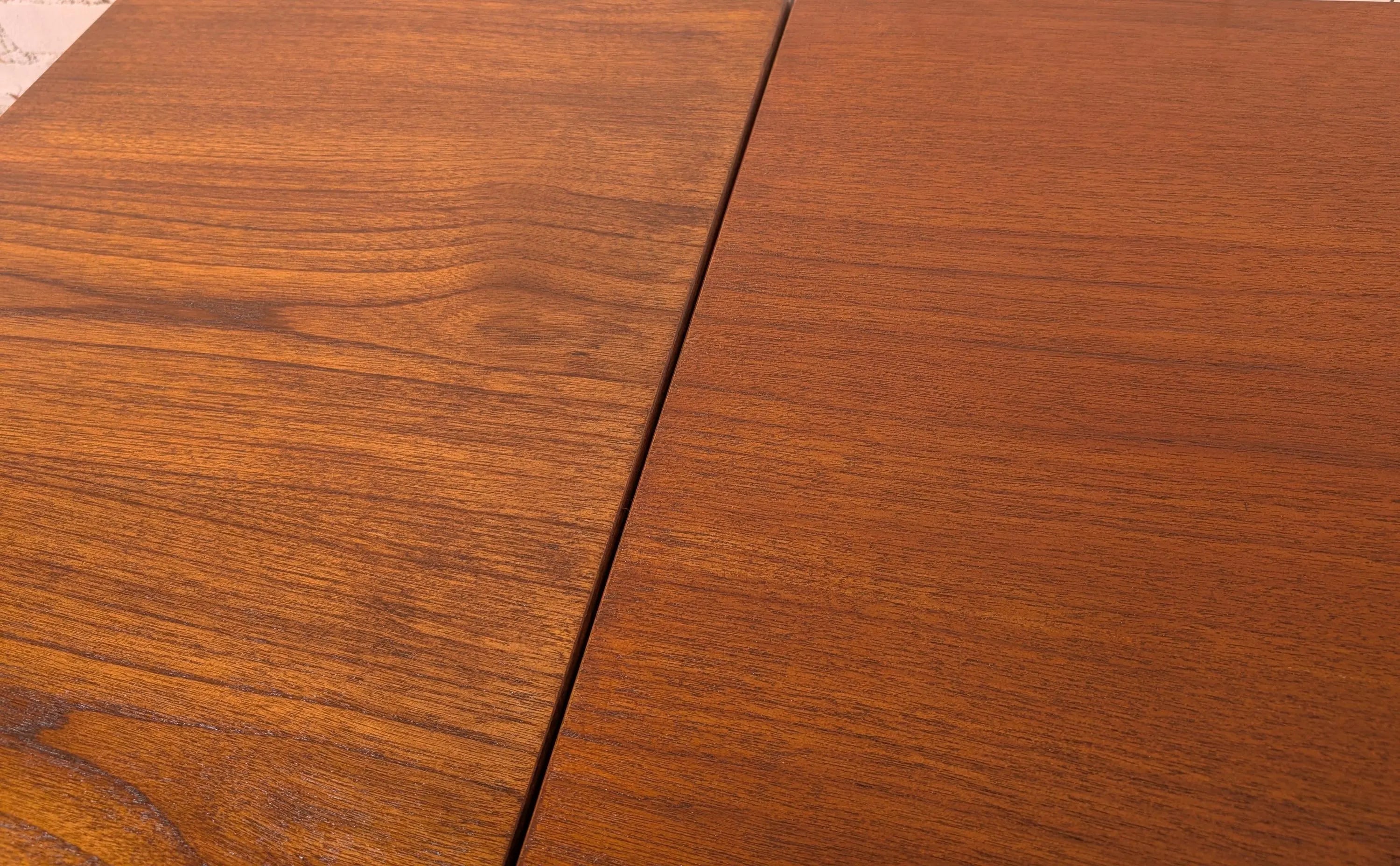 Mid Century Danish Modern Hans Wegner Teak Extendable Dining Table