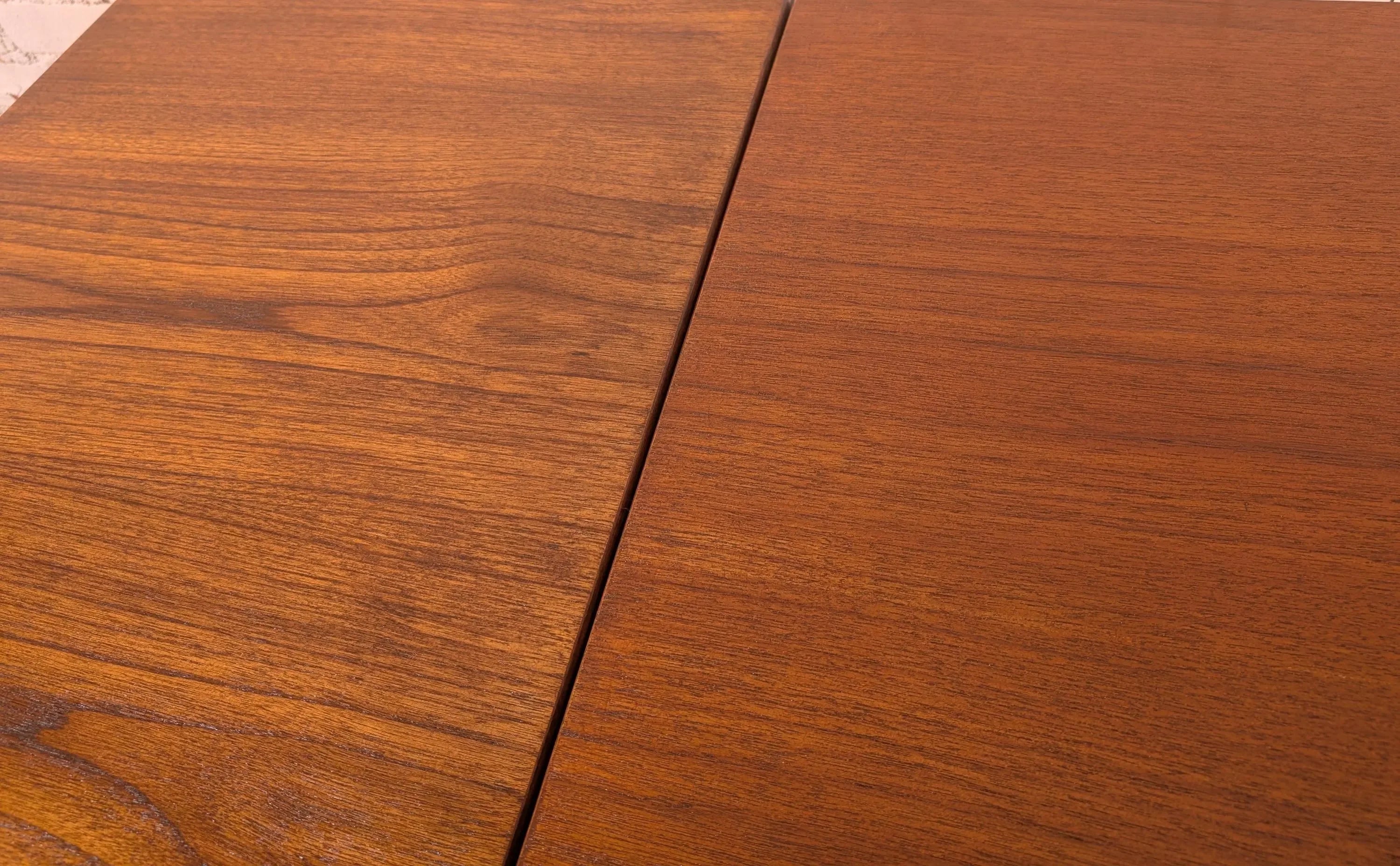 Mid Century Danish Modern Hans Wegner Teak Extendable Dining Table