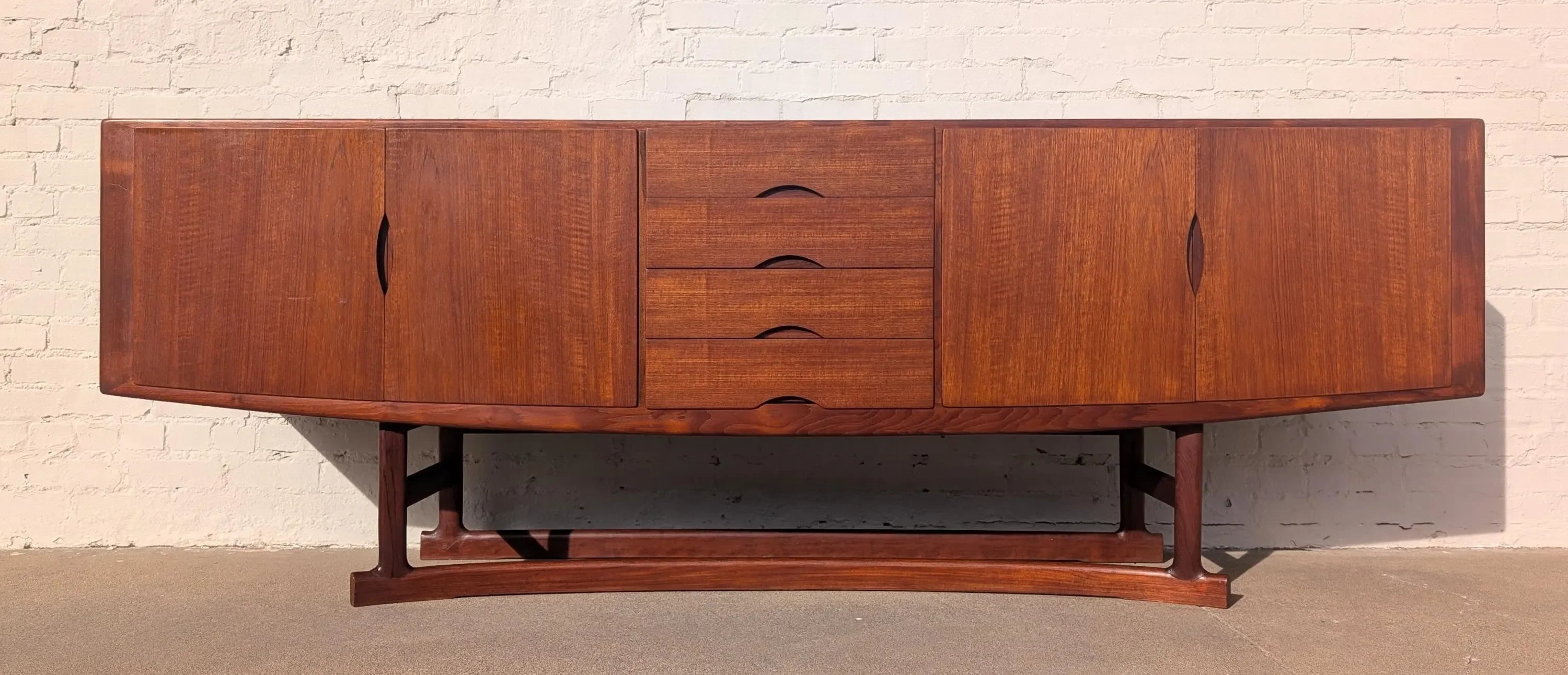 Mid Century Danish Modern Teak Credenza by Johannes Andersen for Hans Boch