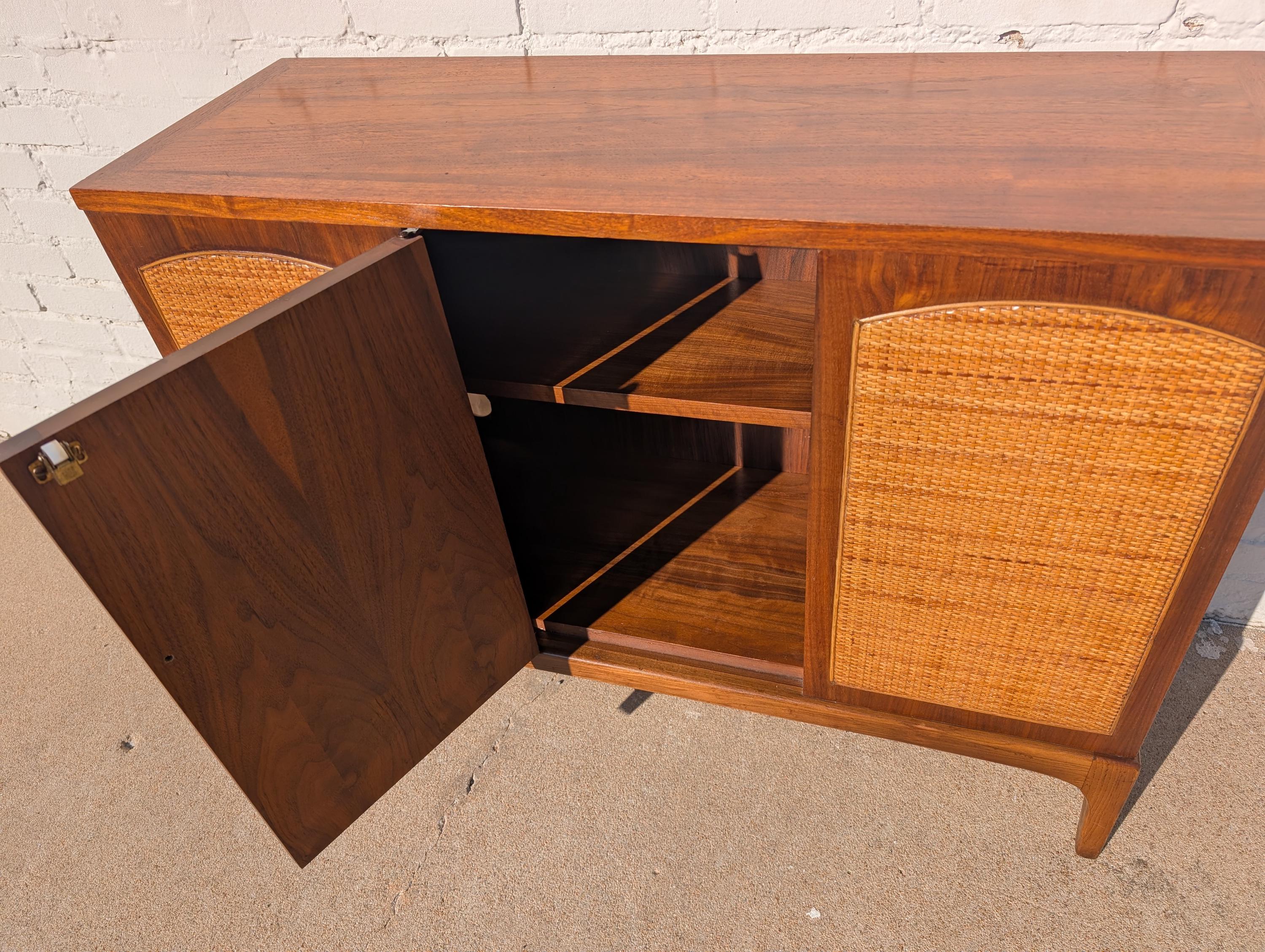 Mid Century Modern Lane Rhythm Cane Front Cabinet