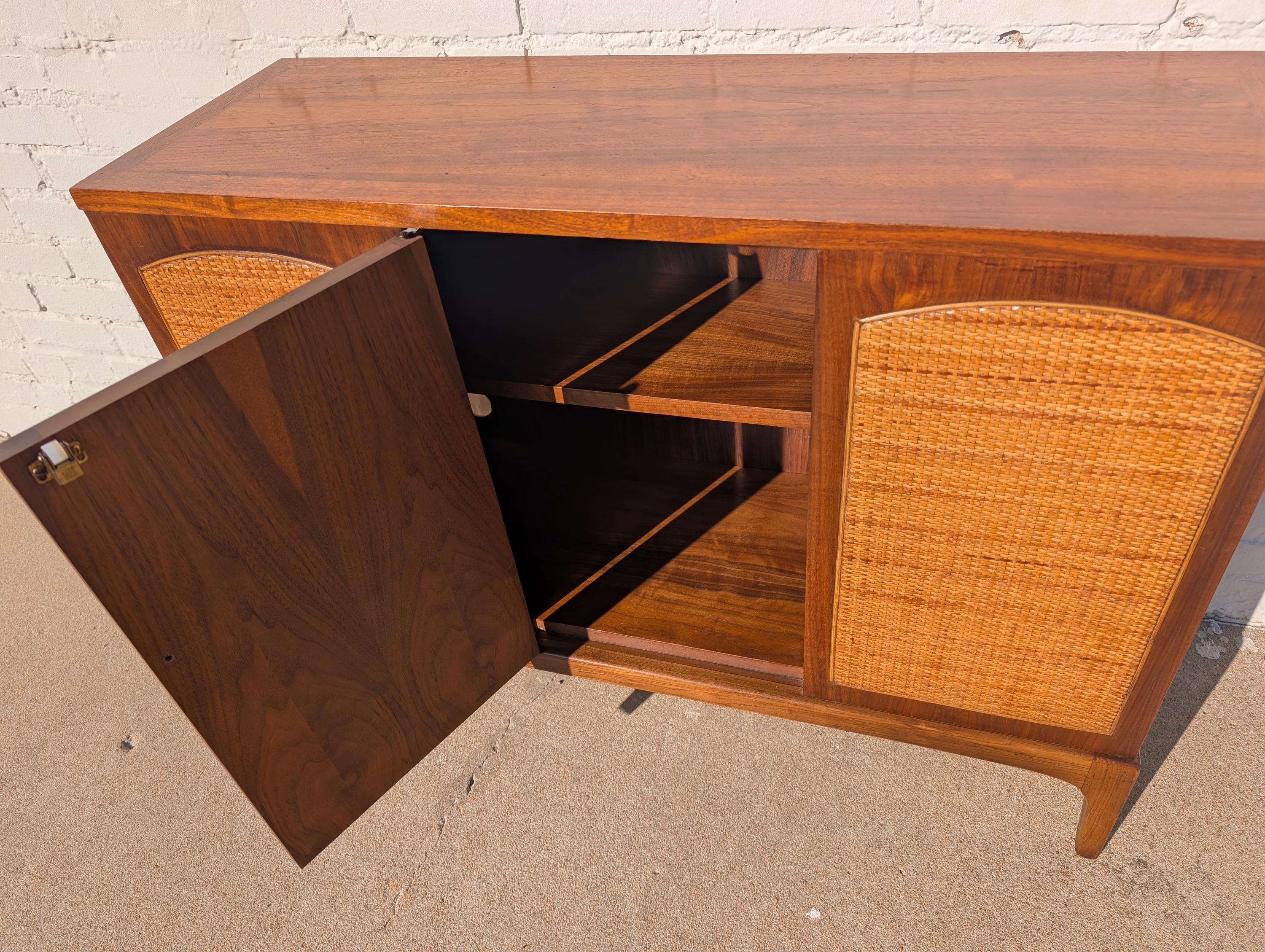 Mid Century Modern Lane Rhythm Cane Front Cabinet