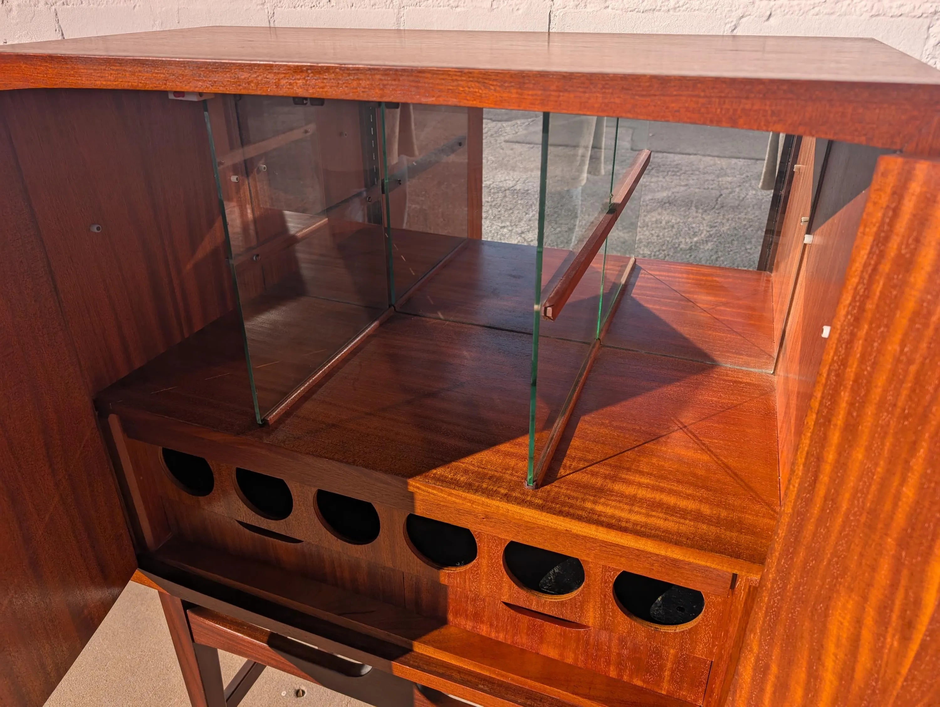 Mid Century Danish Modern Teak Dry Bar by Torbjorn Afdal