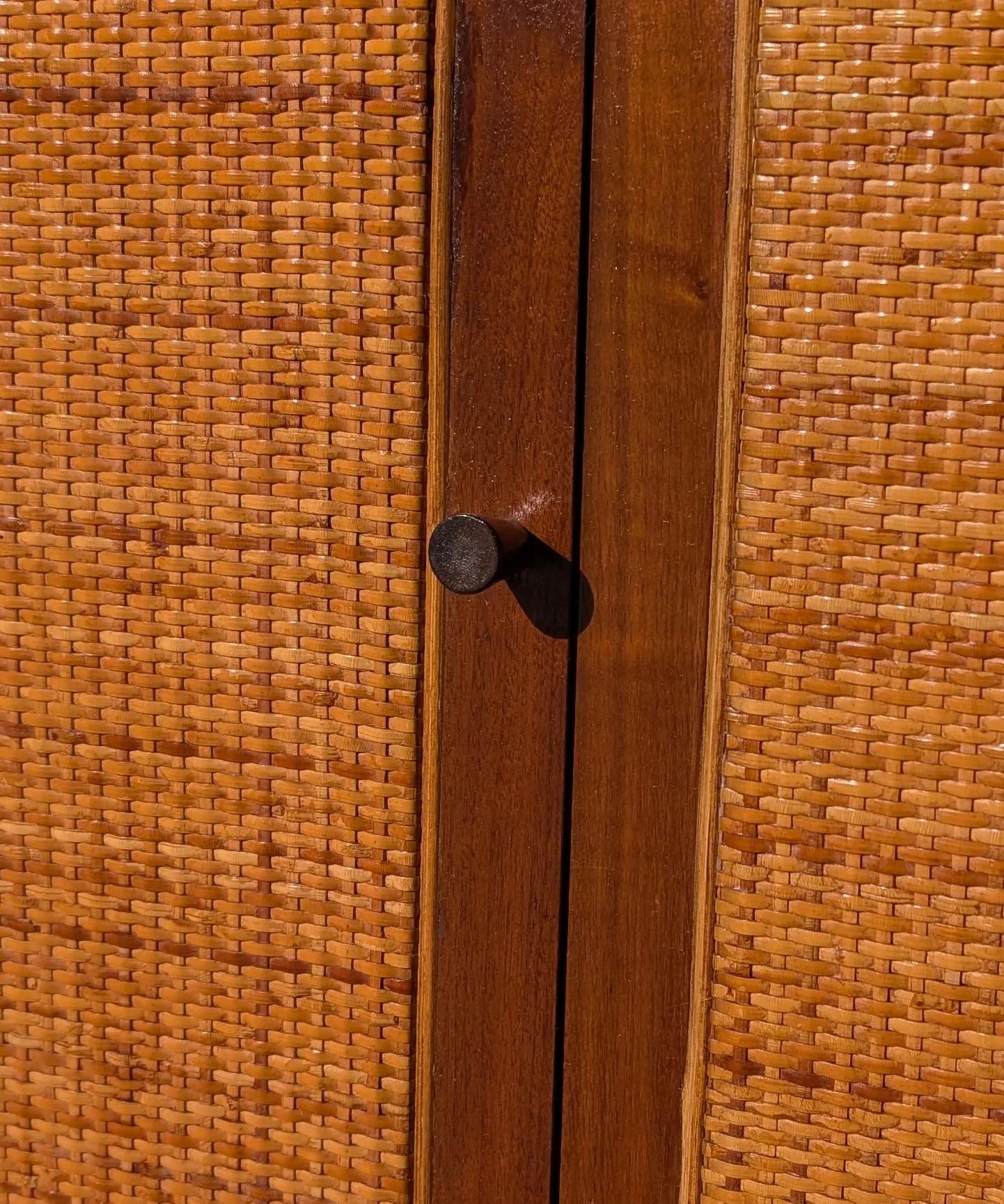 Mid Century Modern Lane Rhythm Cane Front Cabinet