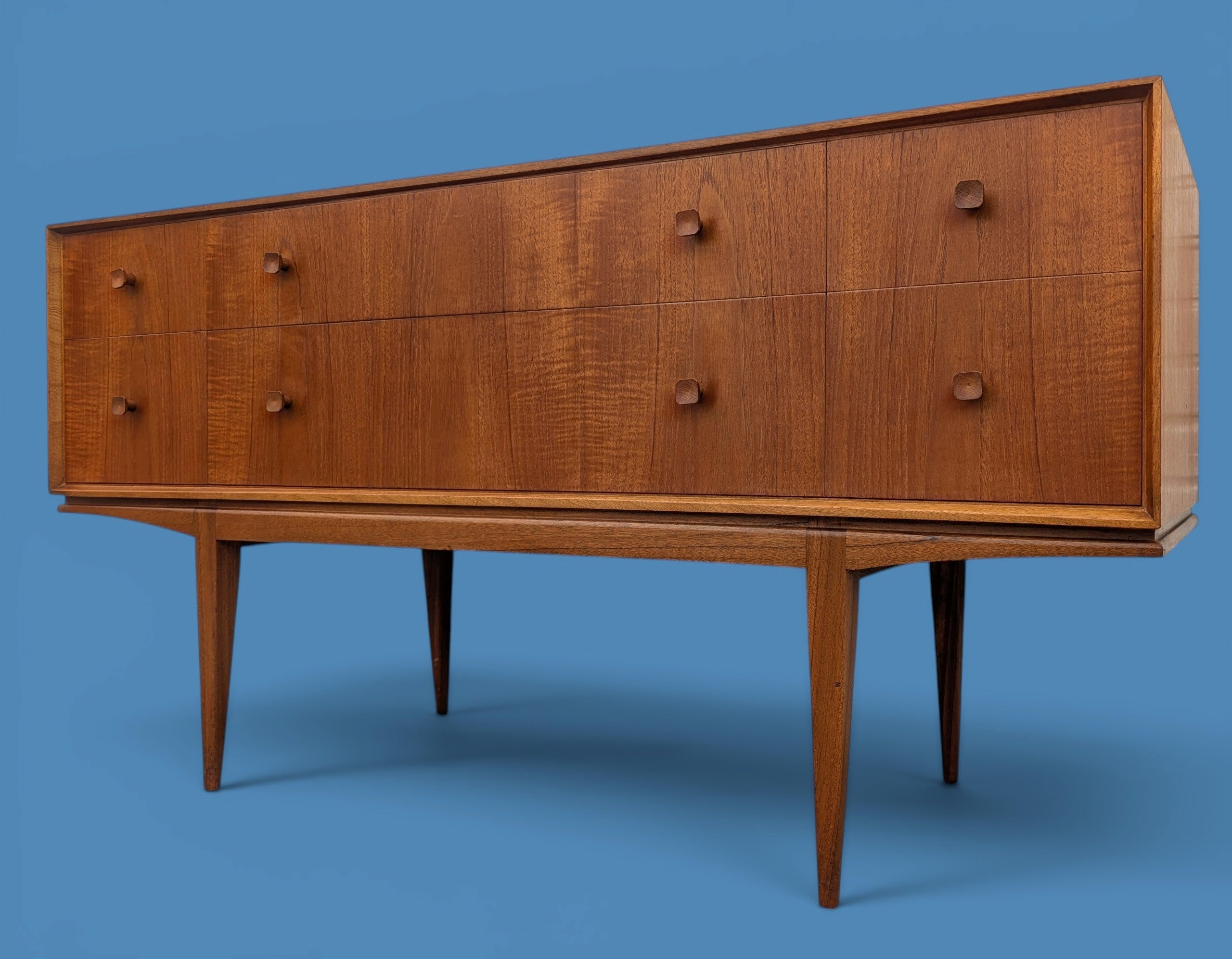 Mid Century English Modern Teak Dresser