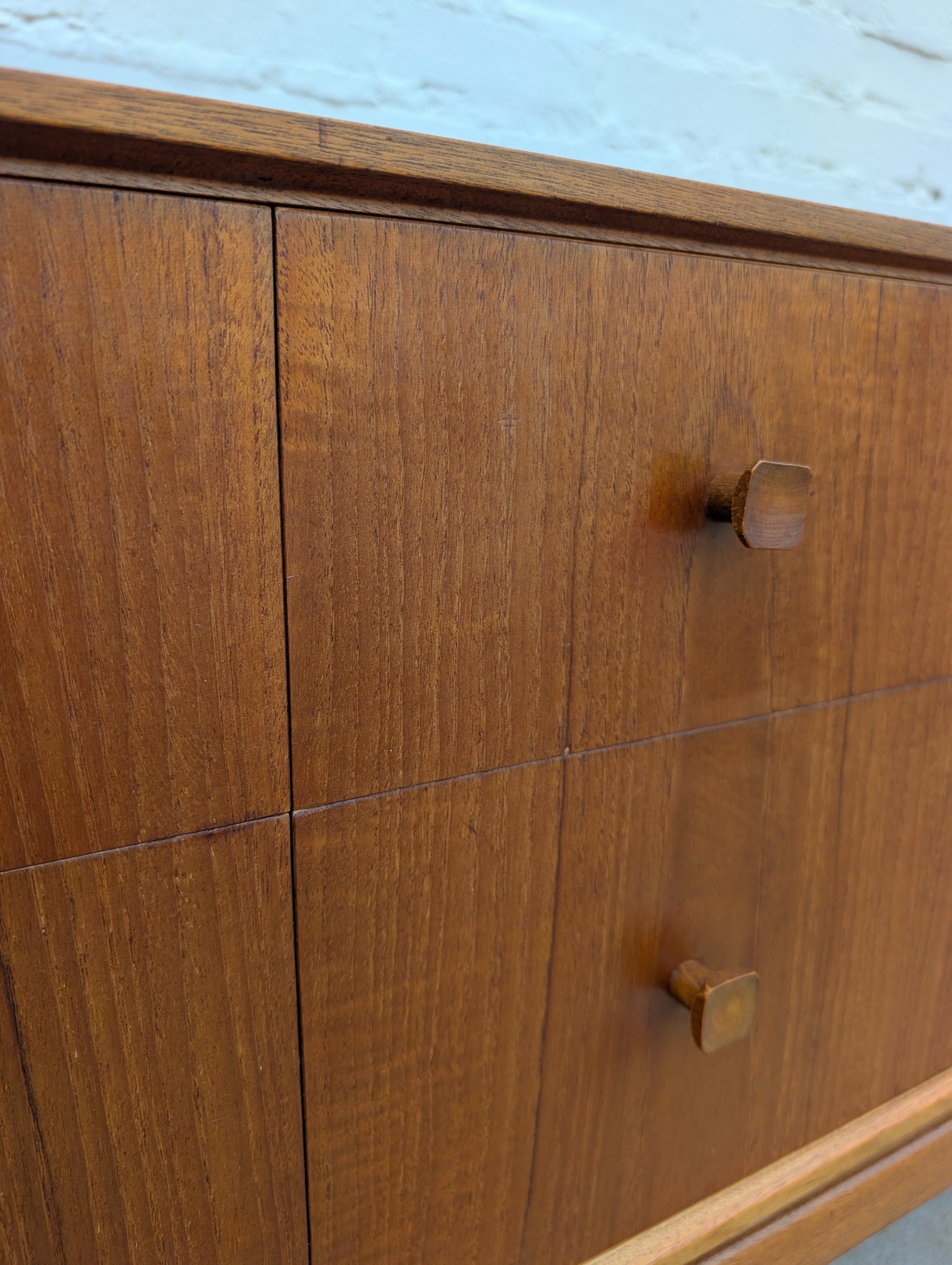 Mid Century English Modern Teak Dresser