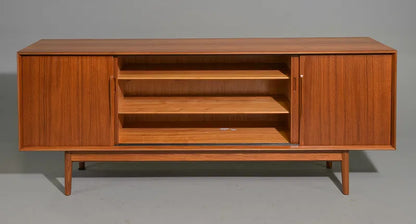 Mid Century English Modern Teak Credenza by Dalescraft