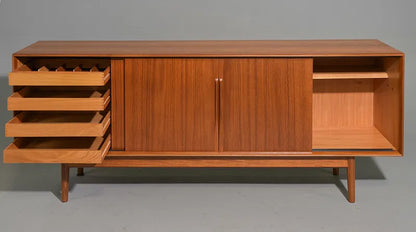 Mid Century English Modern Teak Credenza by Dalescraft
