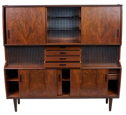 Mid Century Danish Modern Rosewood Cabinet by Poul M Jessen