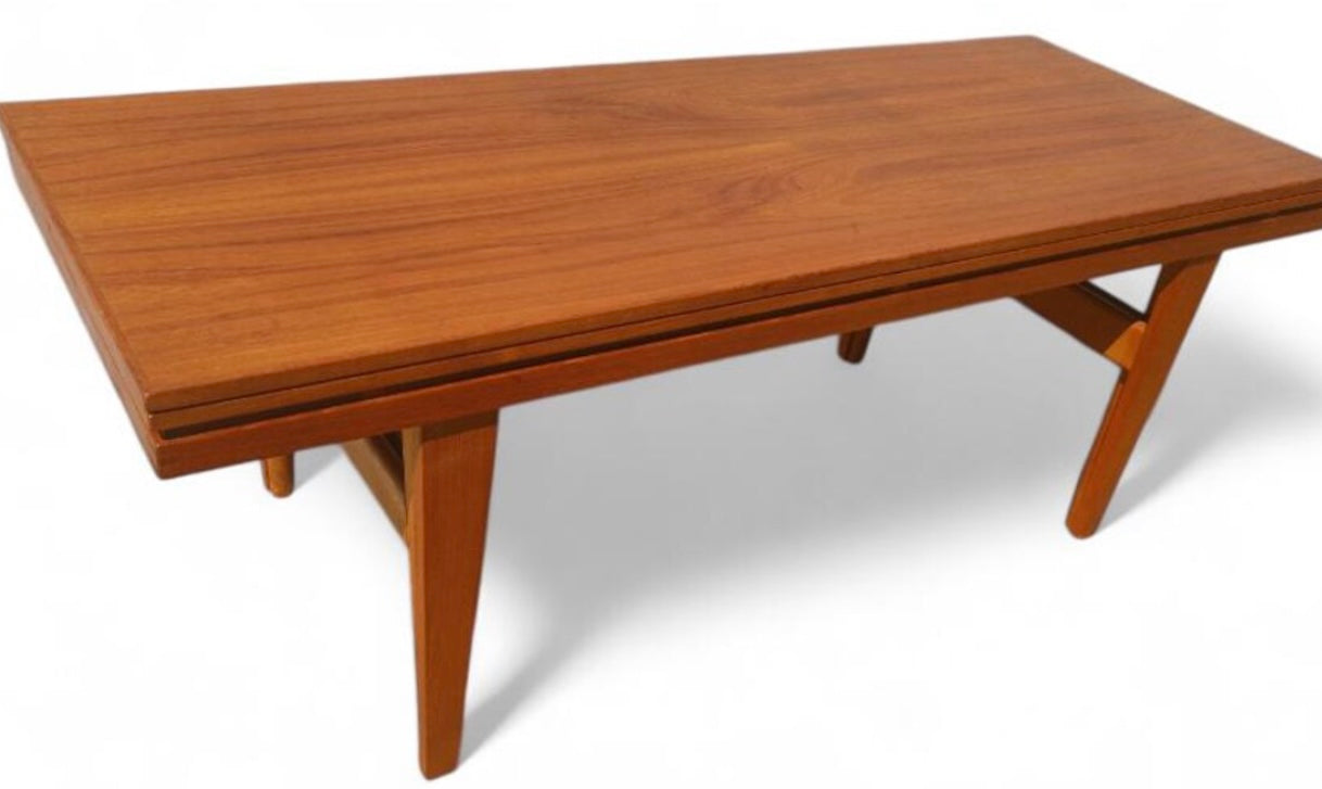 Mid Century Danish Modern Escalator Coffee Table by Trioh