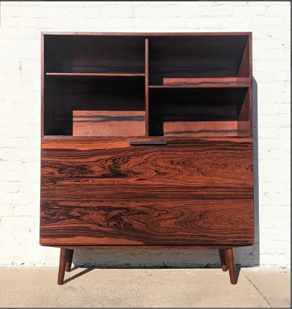 Mid Century Danish Modern Kofod Larsen Rosewood Bookcase