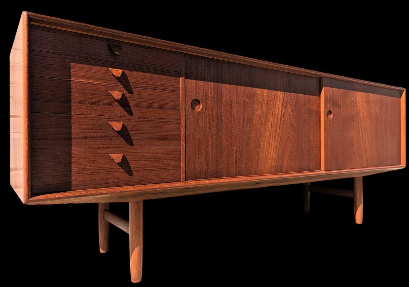 Mid Century Danish Modern Sideboard by Kurt Ostervig for KP Mobler